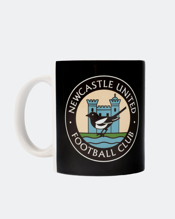 Newcastle United Black Retro Crest Mug