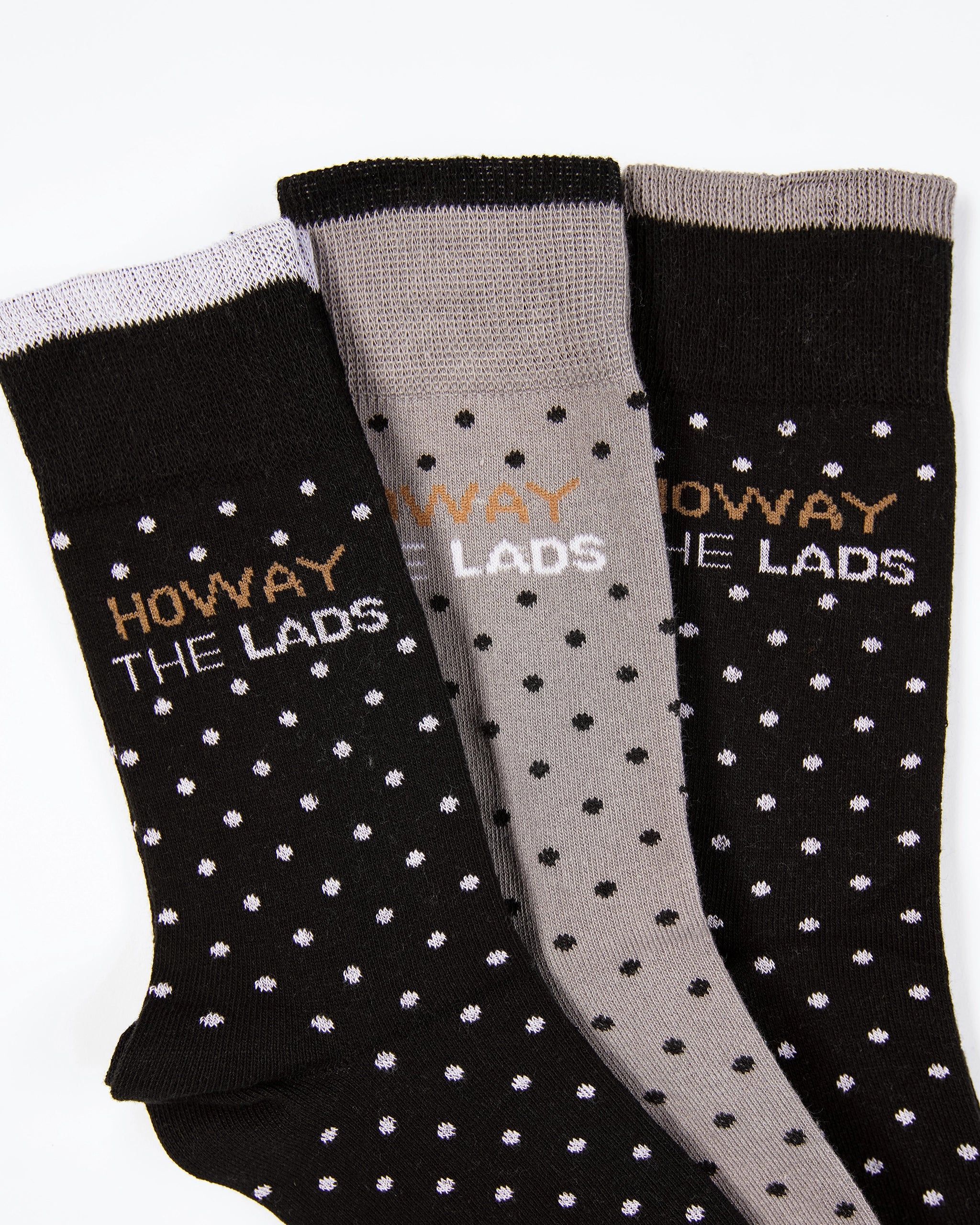 Newcastle United Howay The Lads 3 Pack Socks