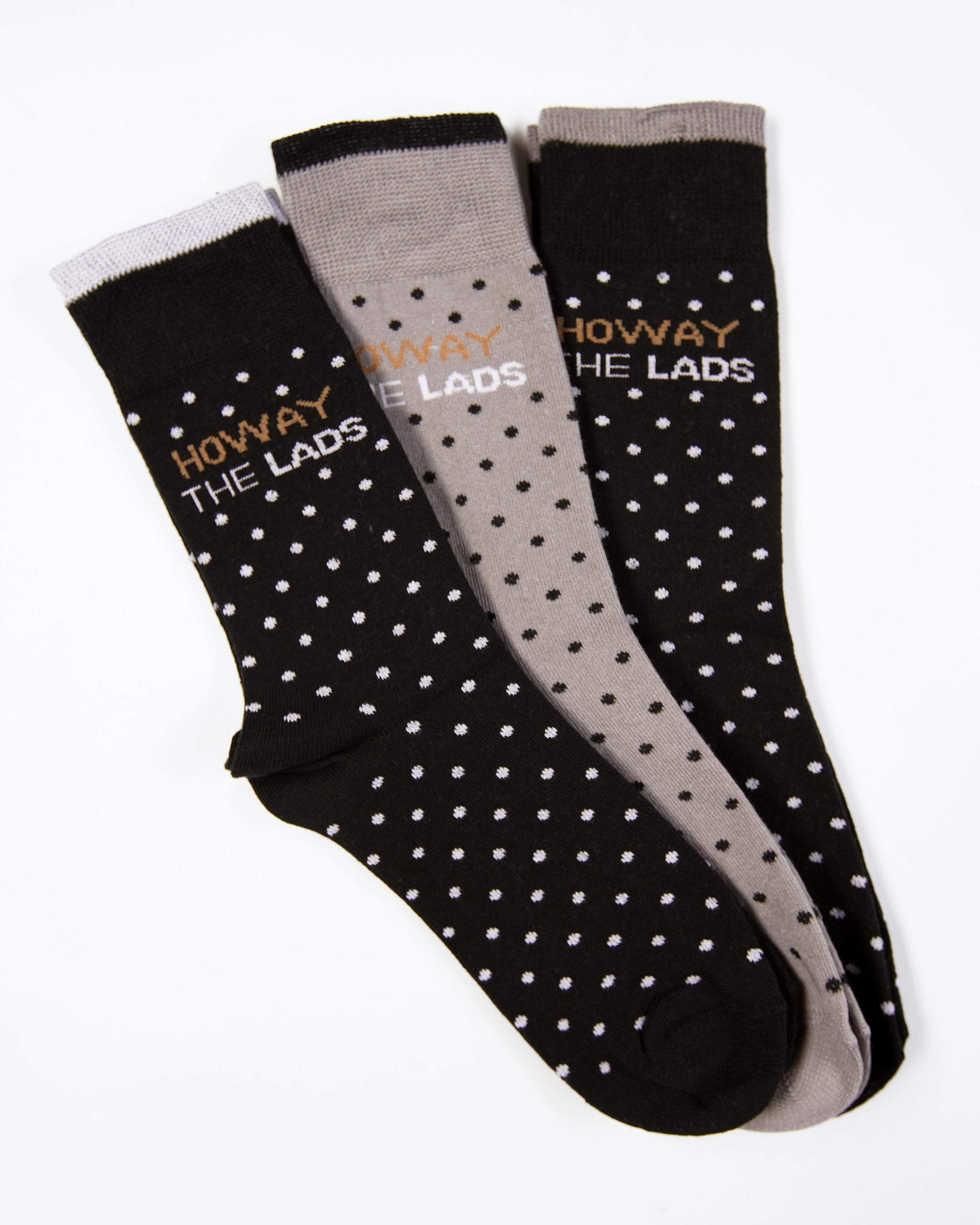 Newcastle United Howay The Lads 3 Pack Socks