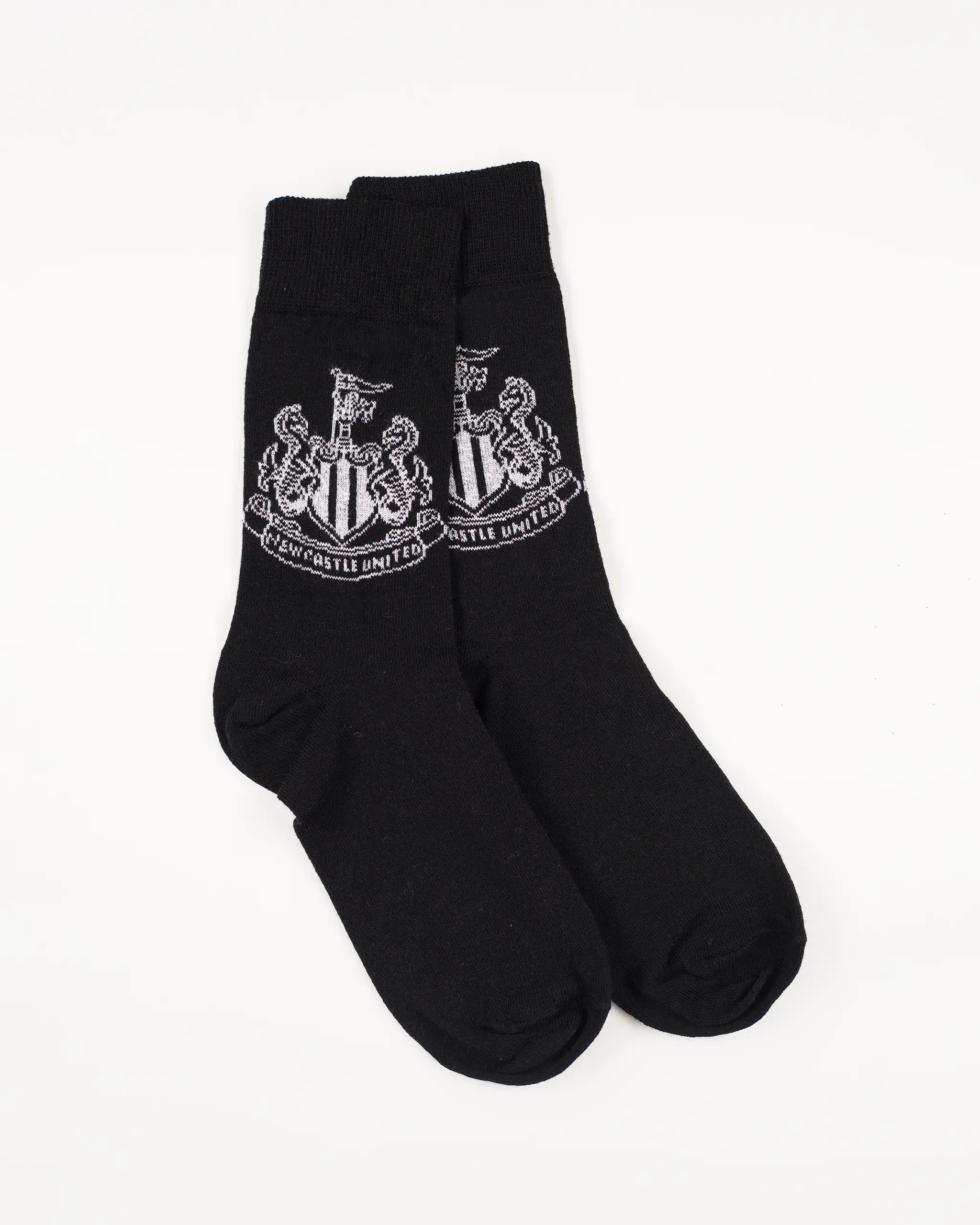 Newcastle United Black Crest Socks
