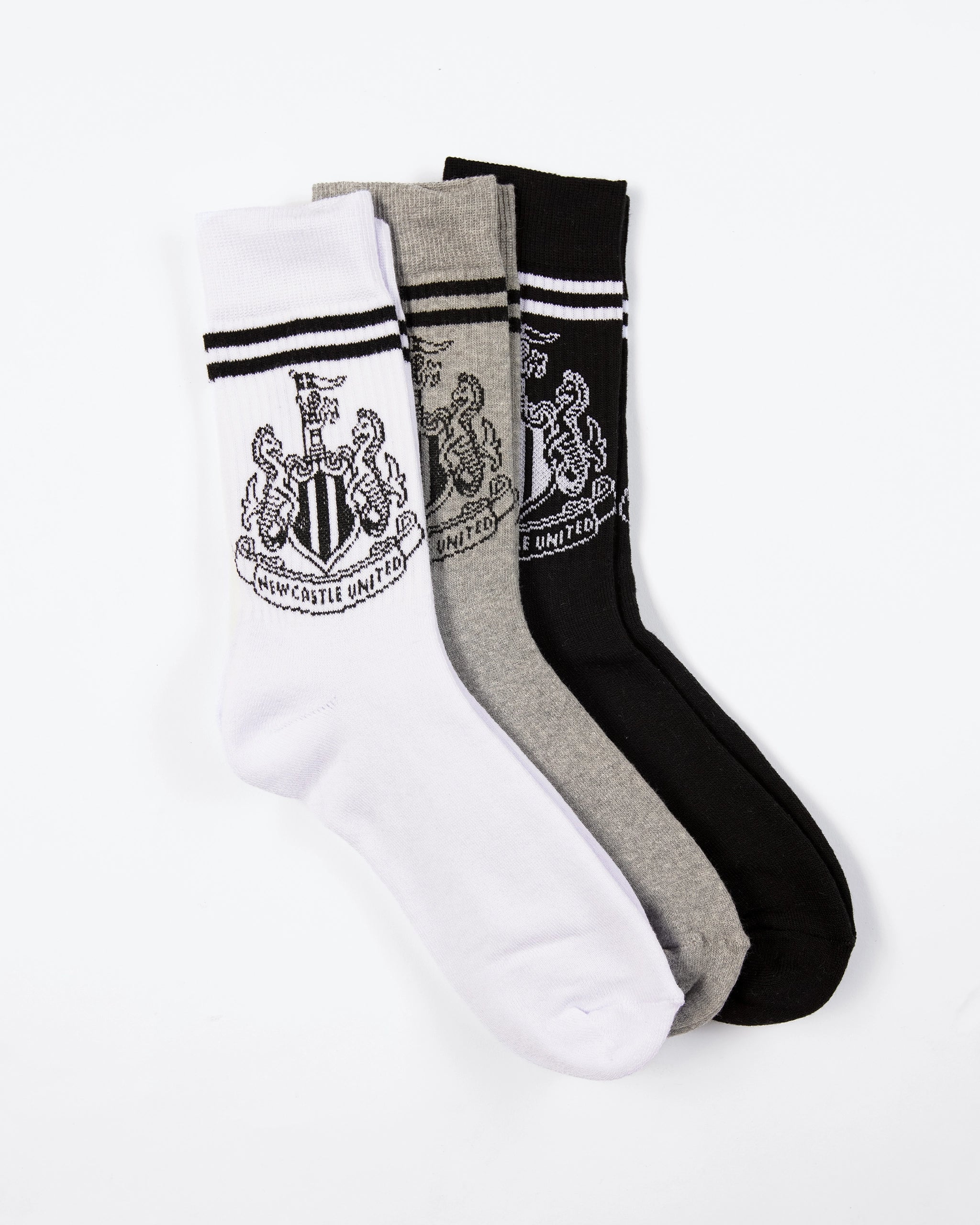 Newcastle United 3 Pack Sports Socks