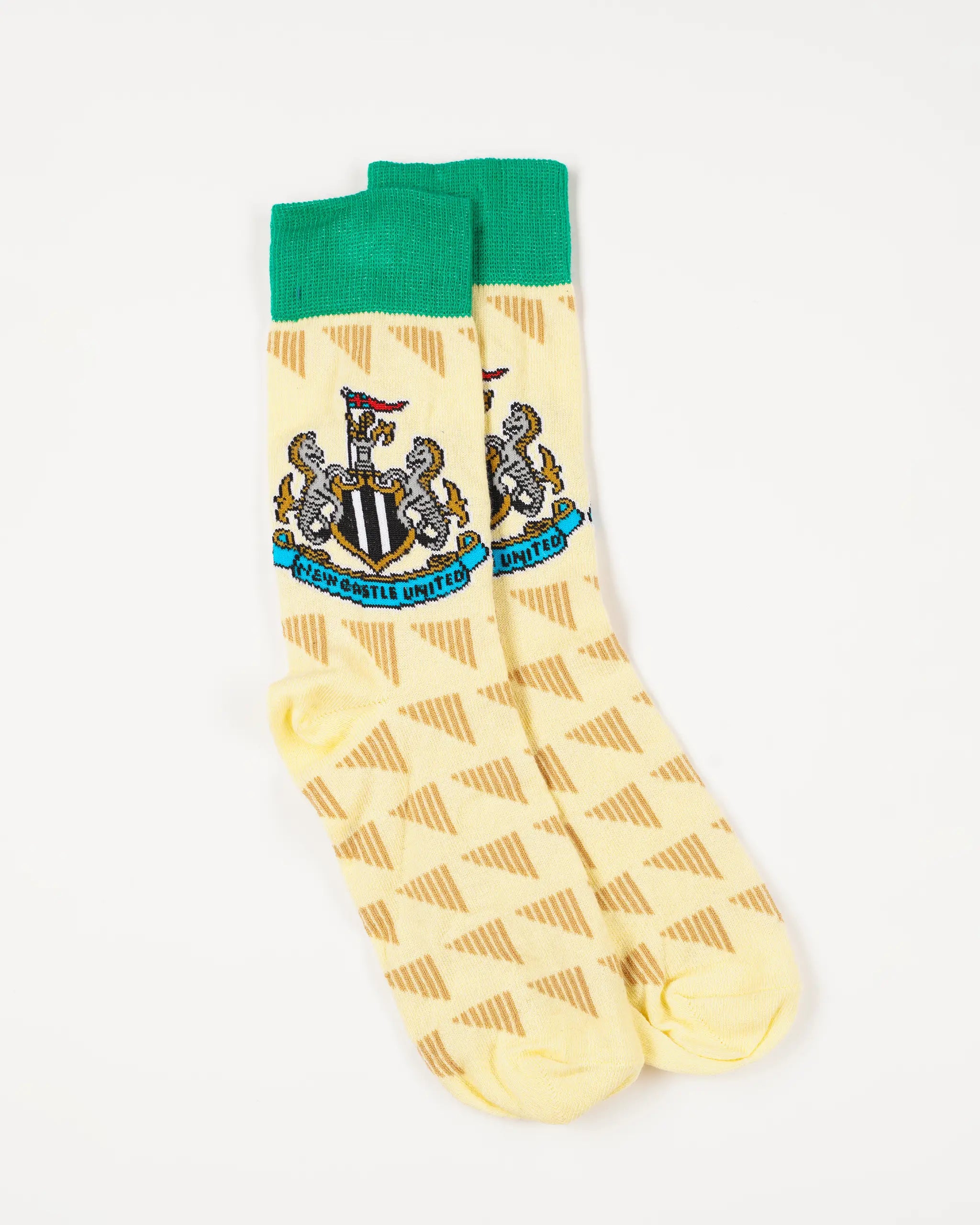 Newcastle United Yellow Retro Socks