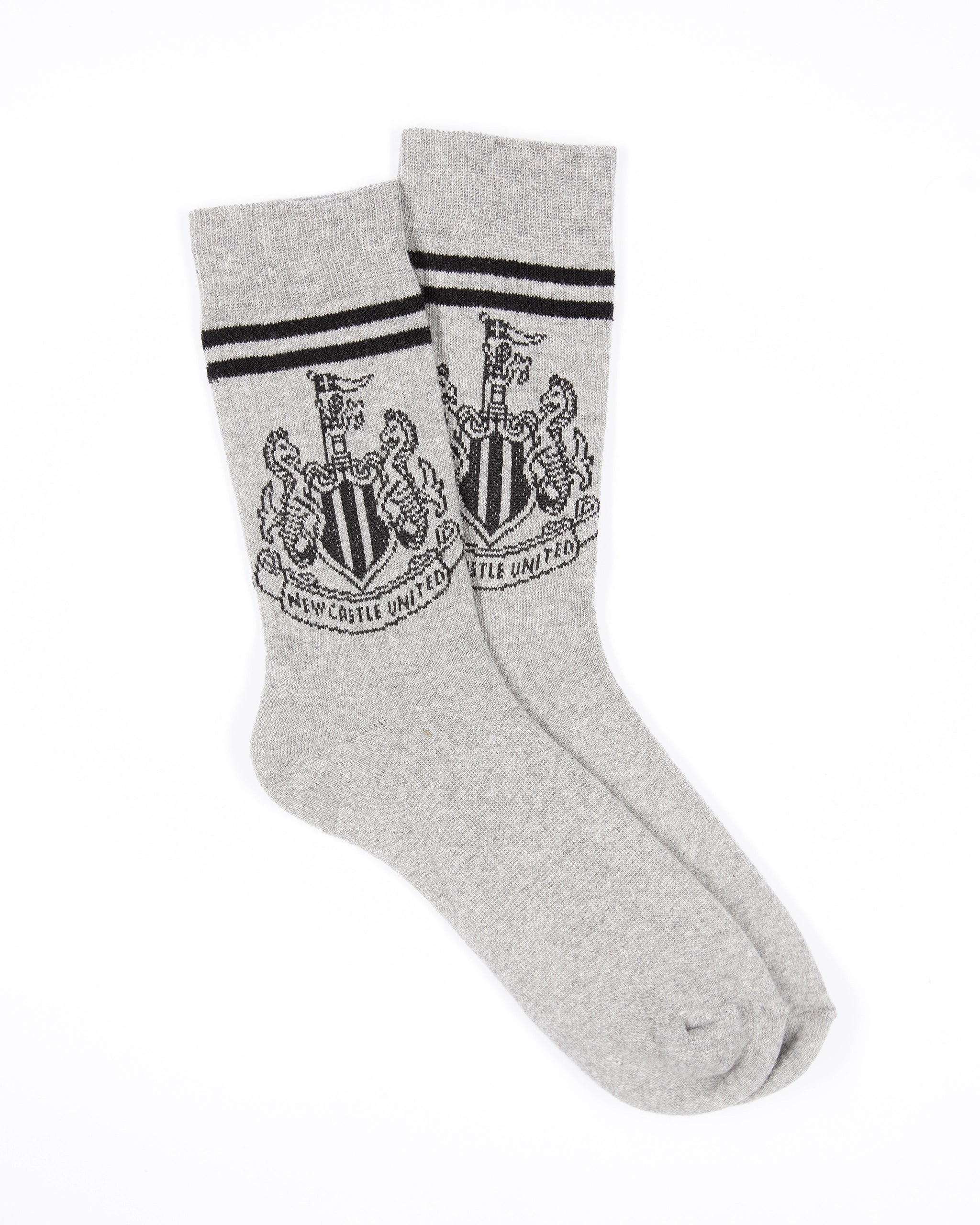 Newcastle United Black Crest Socks