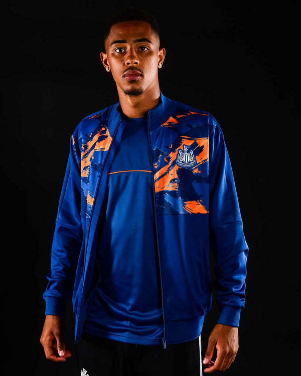 Newcastle United Men's Navy & Orange Camo Track Jacket