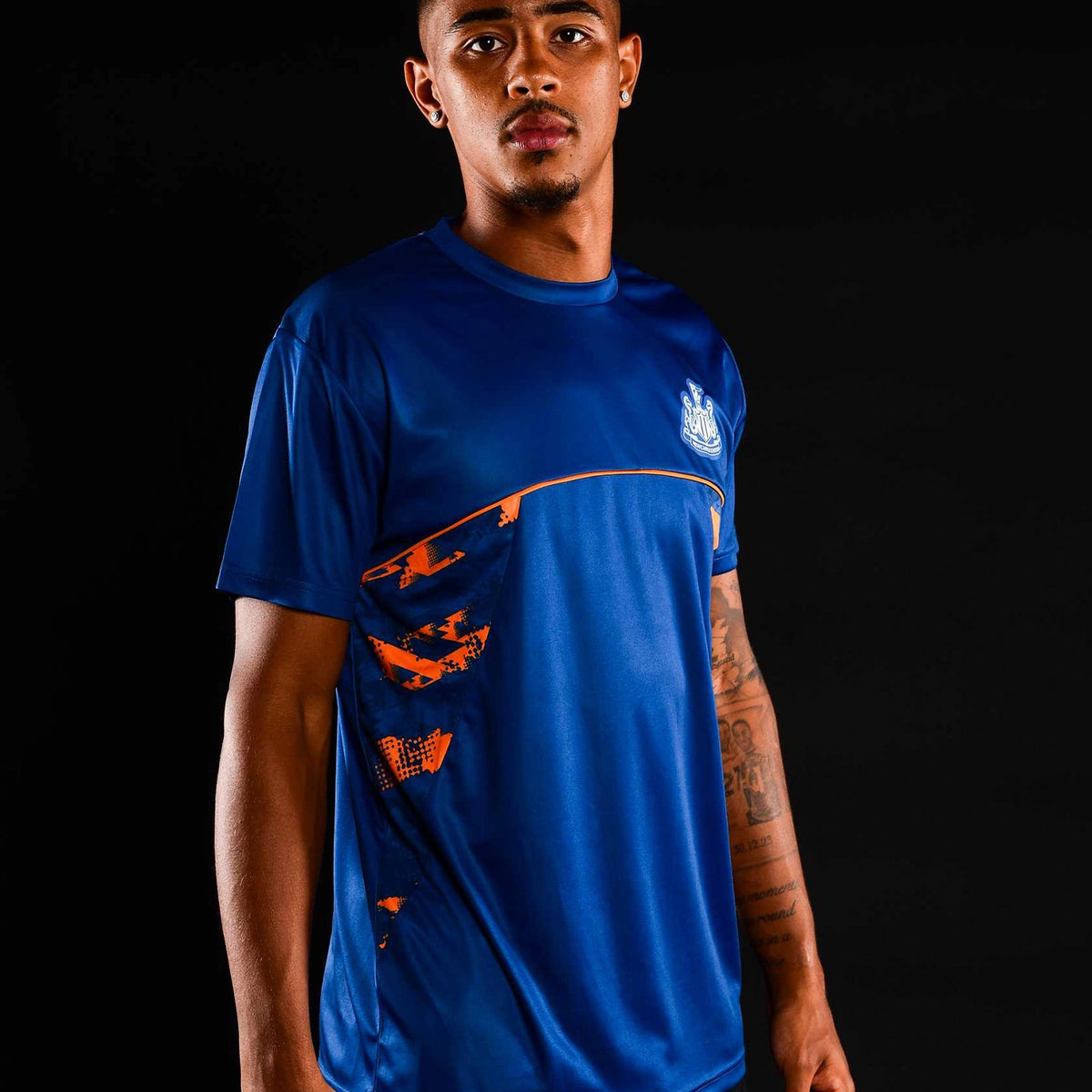 Newcastle United Men's Navy & Orange Panel T-Shirt