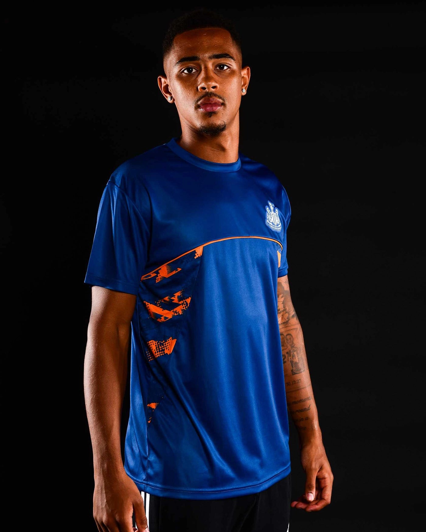 Newcastle United Men's Navy & Orange Panel T-Shirt