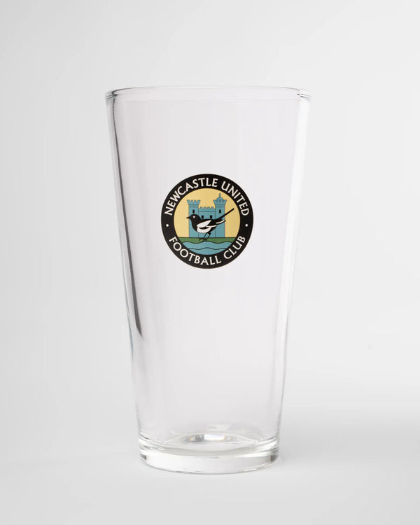 Newcastle United Retro Crest Pint Glass