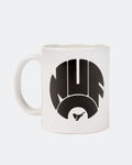 Newcastle United White NUFC Retro Crest Mug
