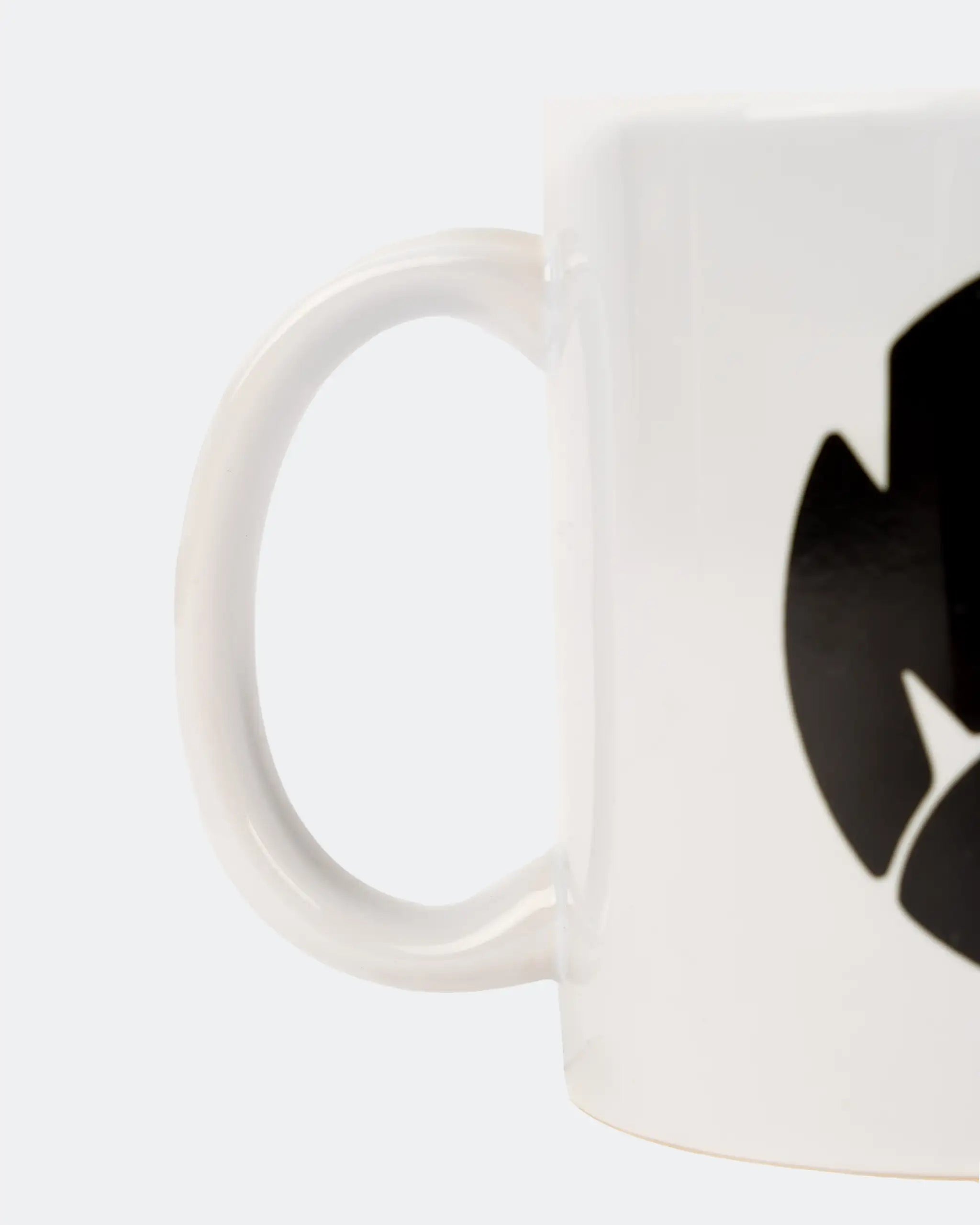 Newcastle United White NUFC Retro Crest Mug