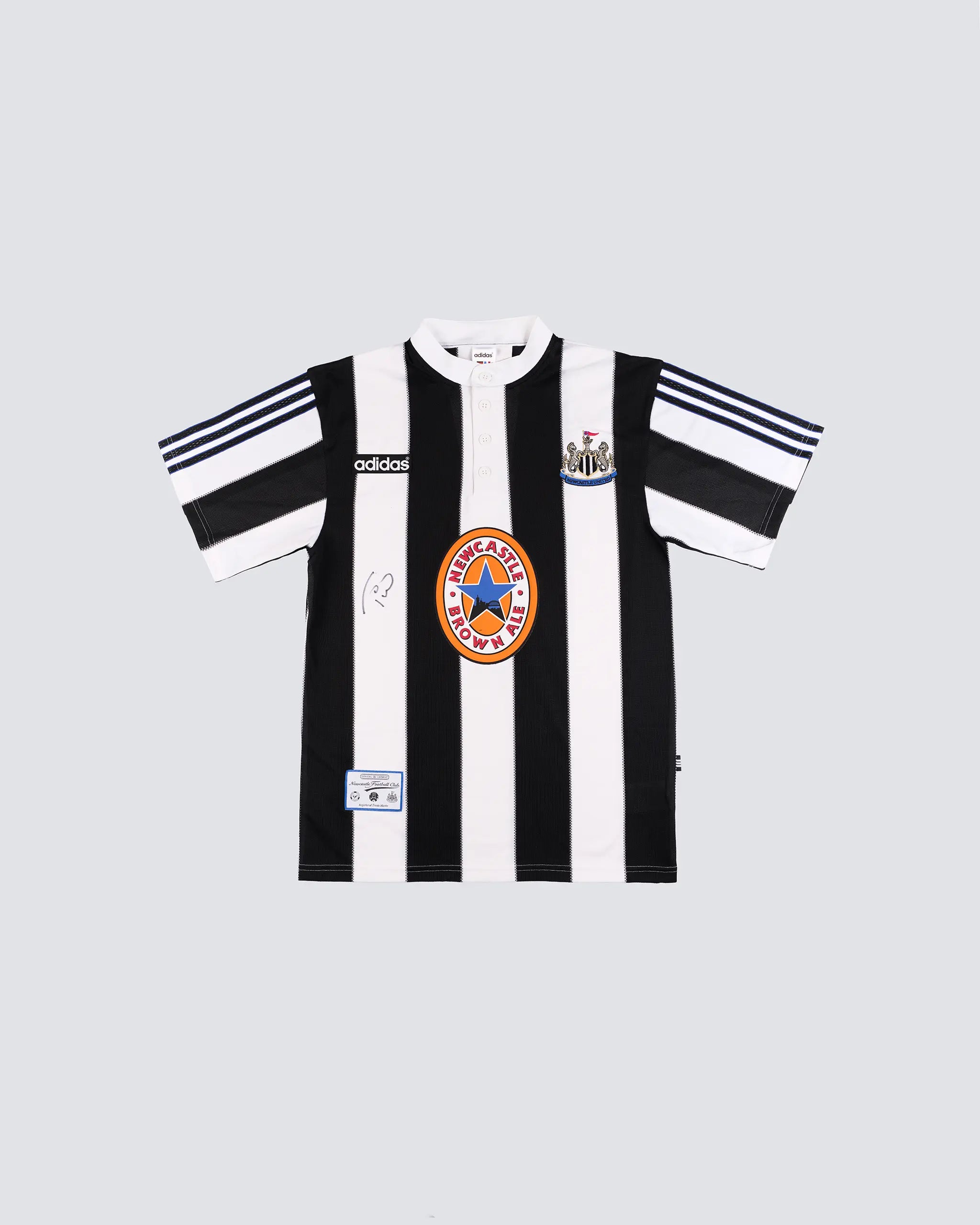 Newcastle United adidas Retro 1995-97 ASPRILLA Signed Home Shirt