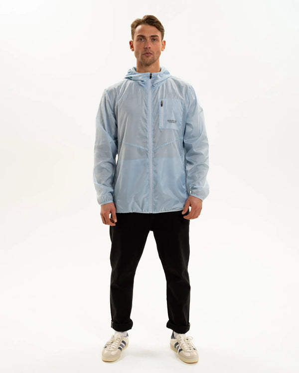 Newcastle United Men's Lightweight Light Blue Hooded Jacket