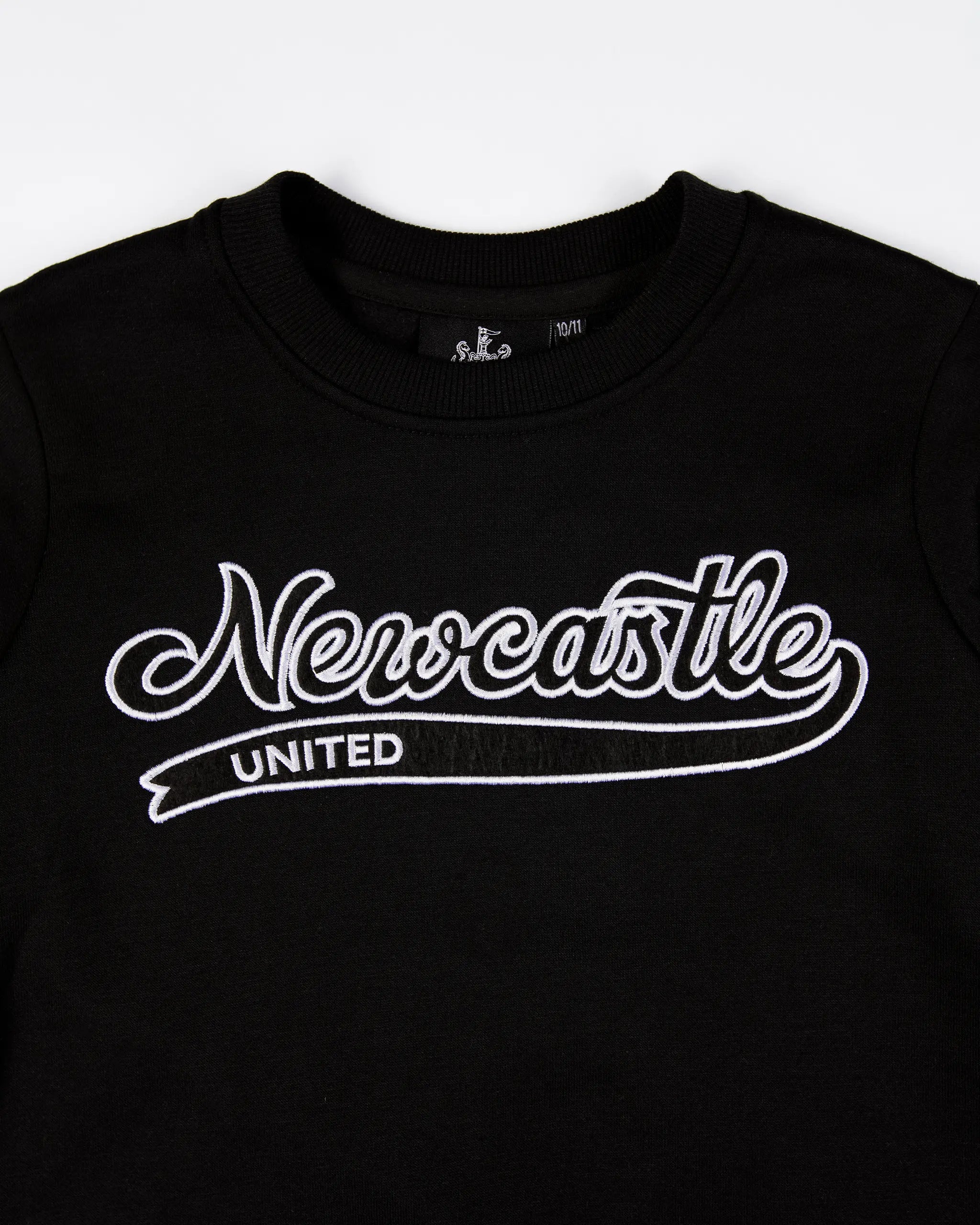 Newcastle United Kids' Black Collegiate Sweater