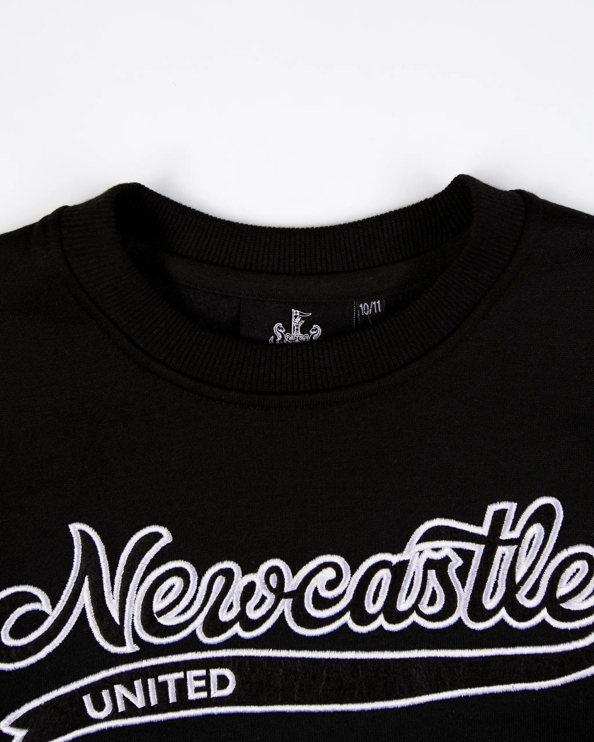 Newcastle United Kids' Black Collegiate Sweater