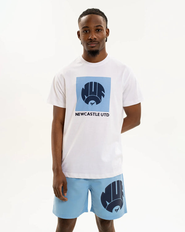 Newcastle United Men's Blue Retro Crest T-Shirt