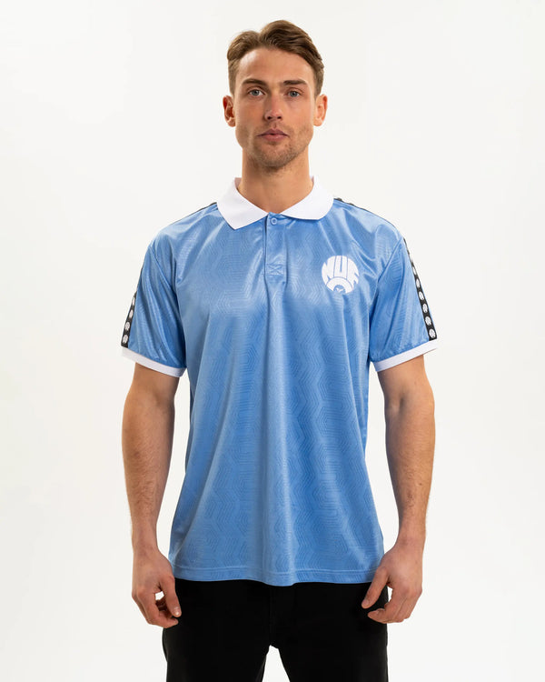 Newcastle United Men's Light Blue Tape Polo Shirt