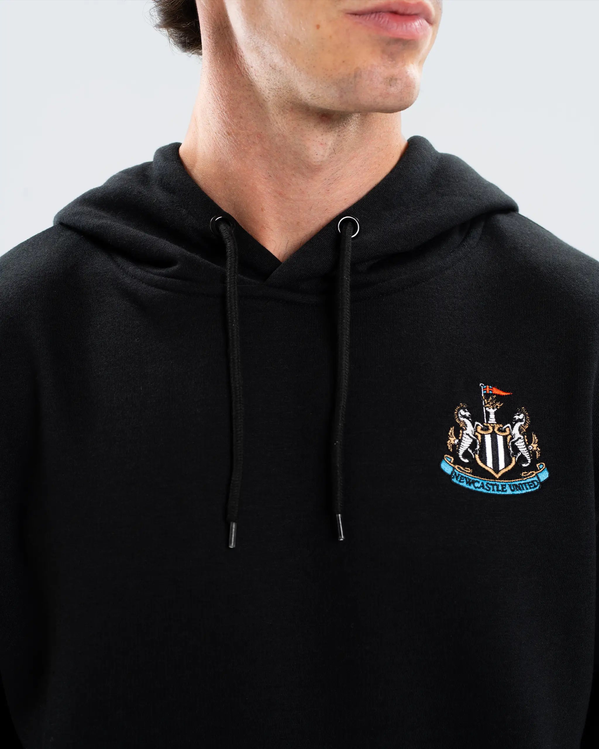 Newcastle United Men's Essentials Range Black Hoodie
