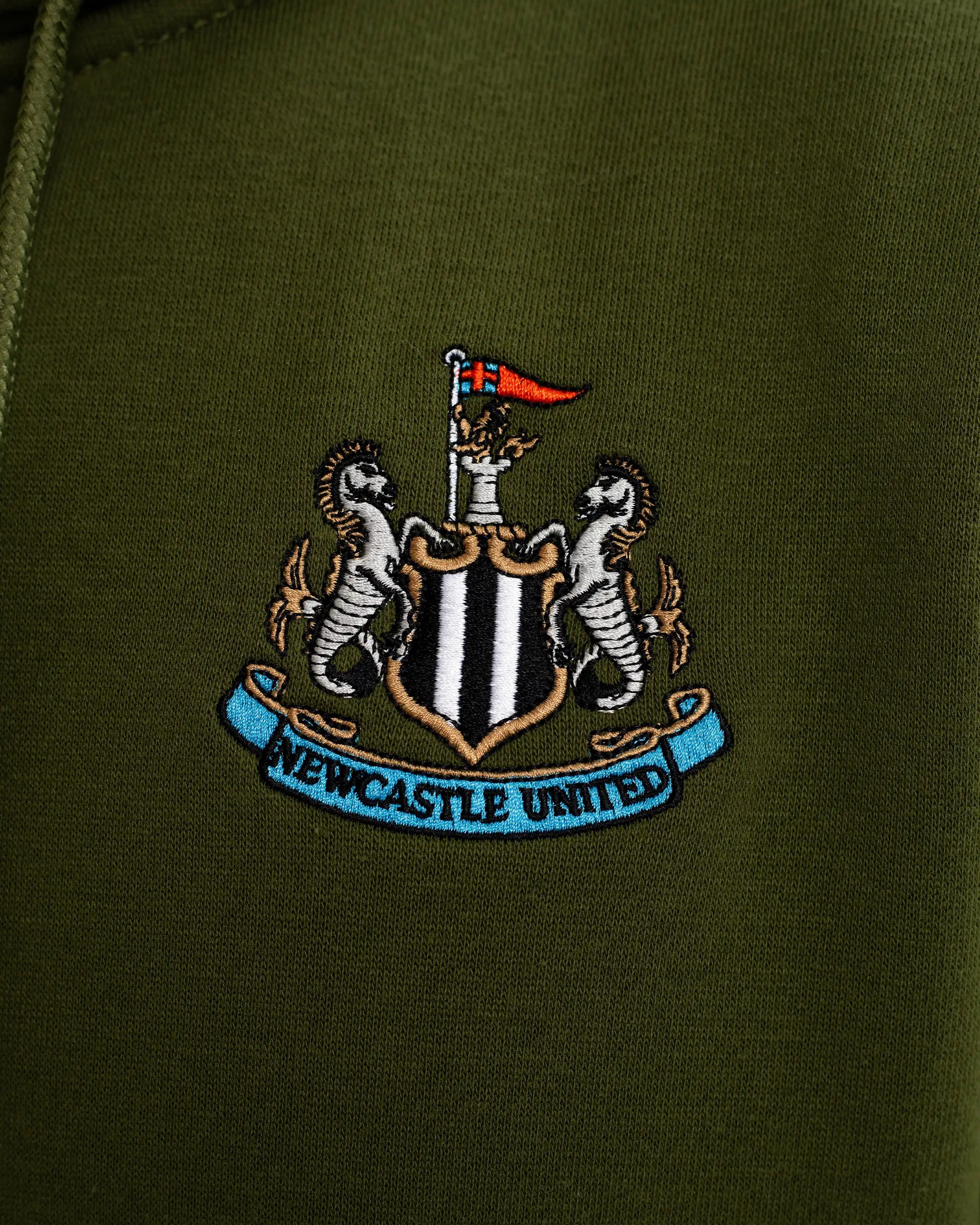 Newcastle United Men's Essentials Range Khaki Hoodie
