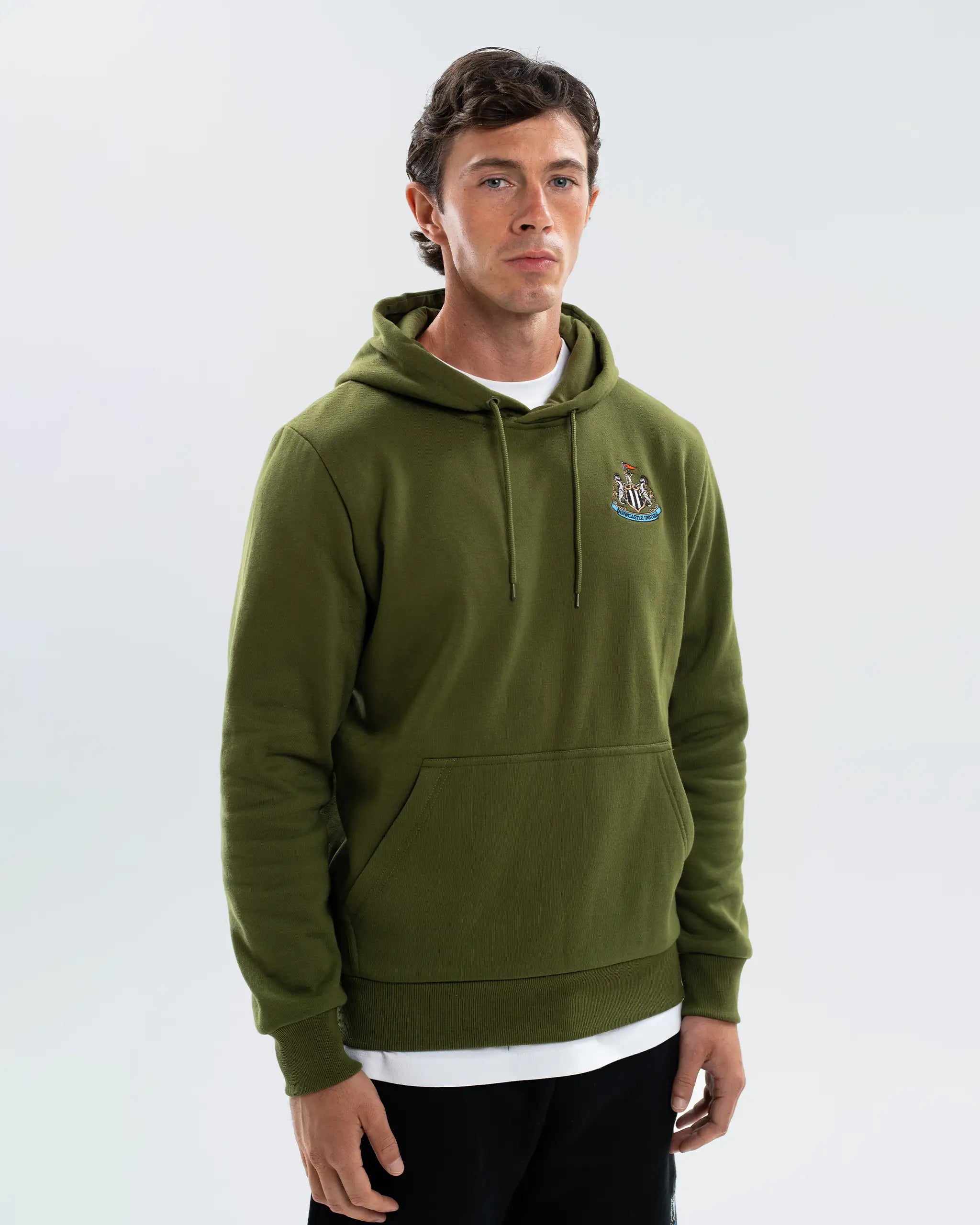 Newcastle United Men's Essentials Range Khaki Hoodie