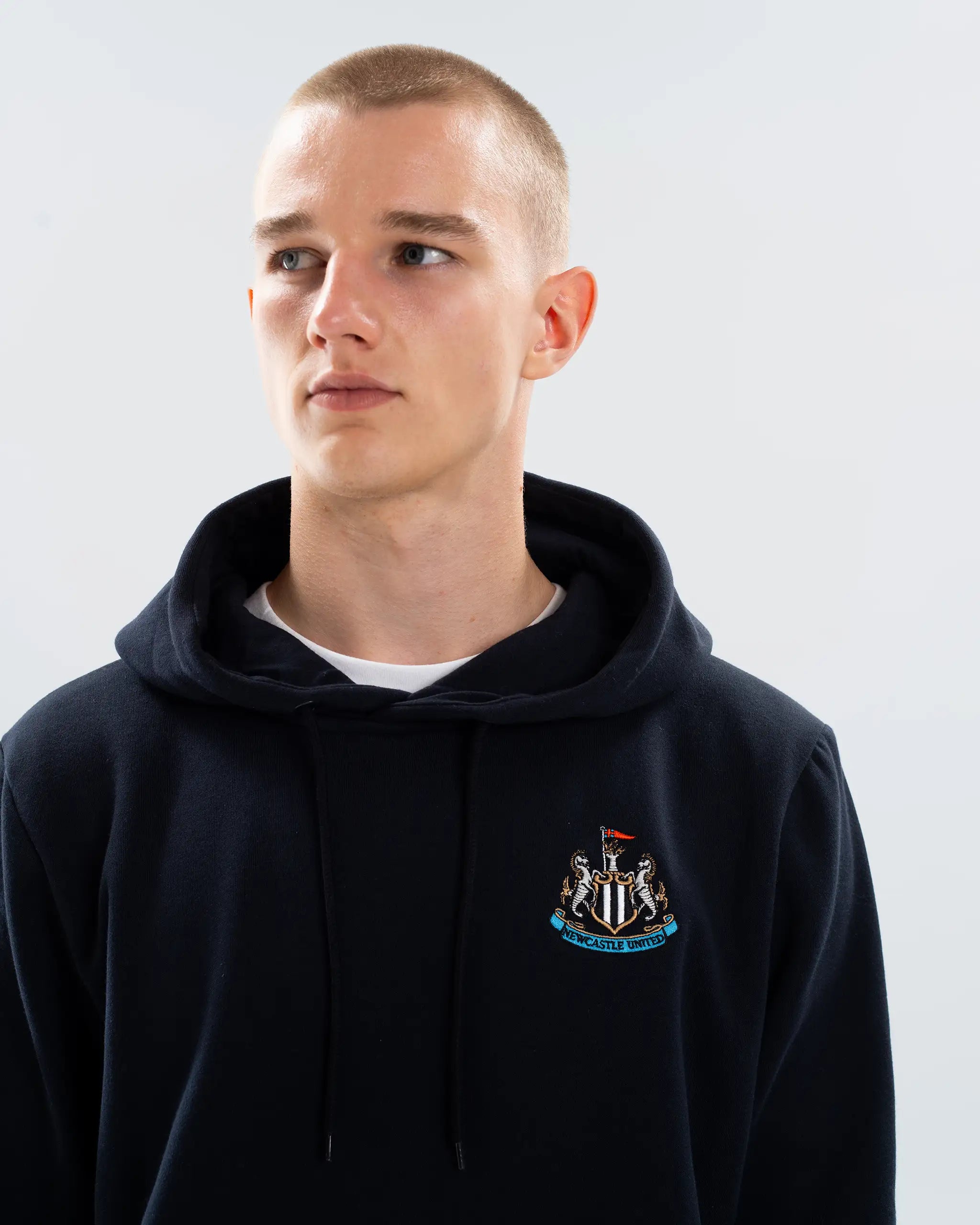 Newcastle United Men's Essentials Range Navy Hoodie