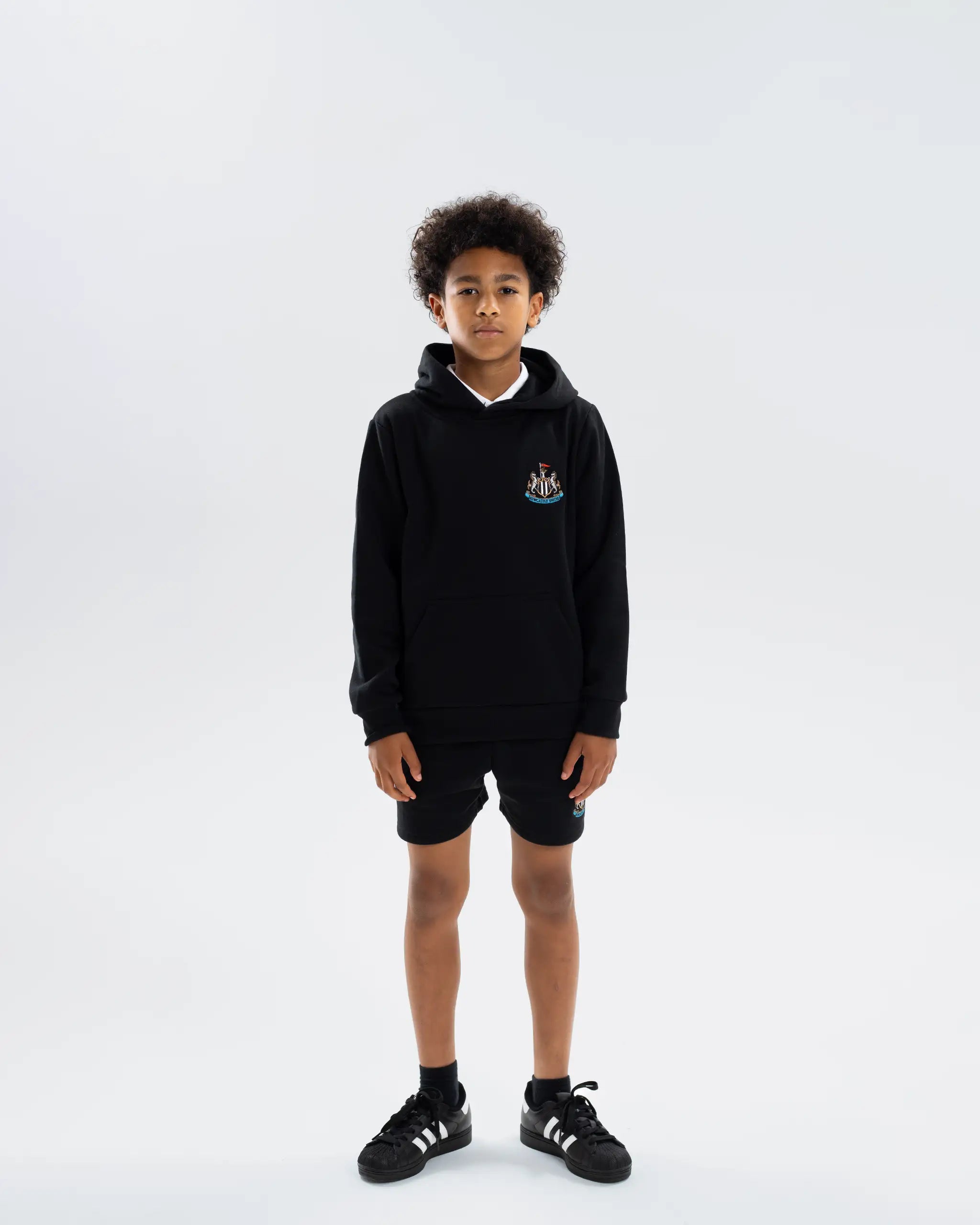Newcastle United Kids' Essentials Range Black Hoodie