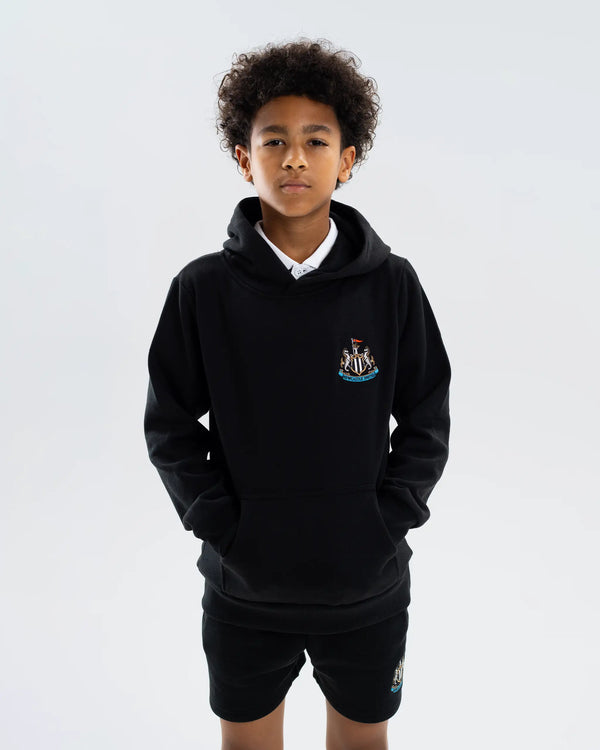 Newcastle United Kids' Essentials Range Black Hoodie