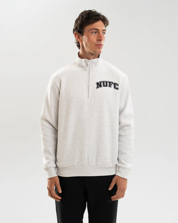 Newcastle United Adults NUFC Quarter Zip Sweatshirt