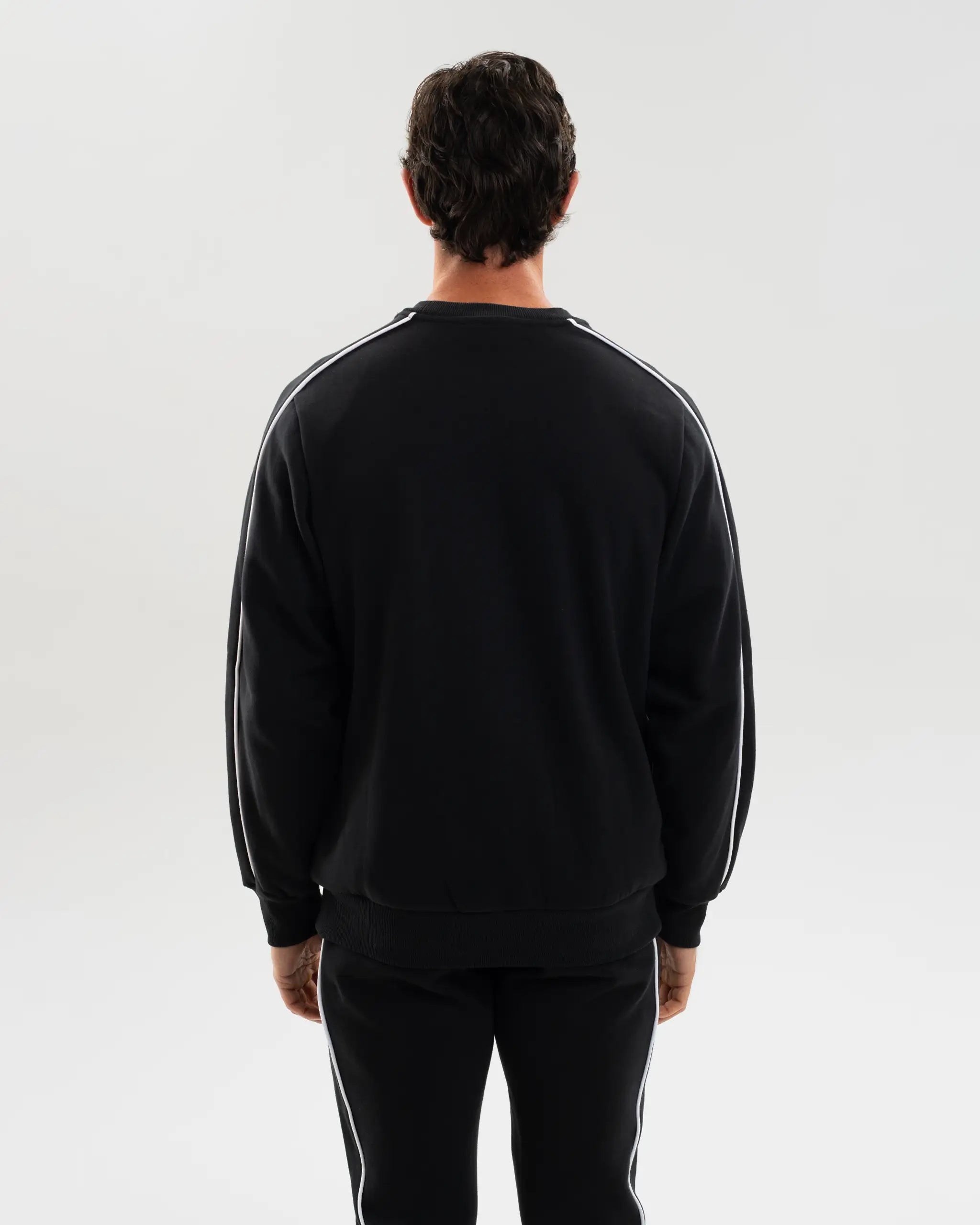 Newcastle United Men's Black Colour Block Sweatshirt