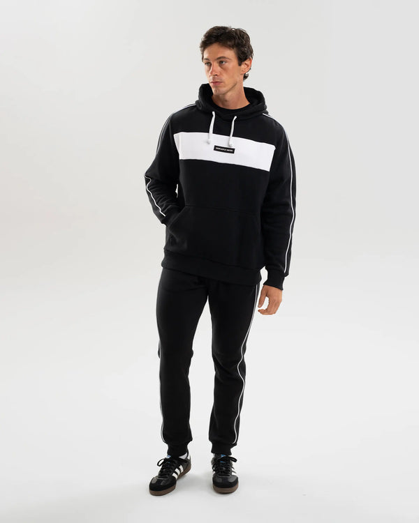 Newcastle United Men's Black Colour Block Hoodie
