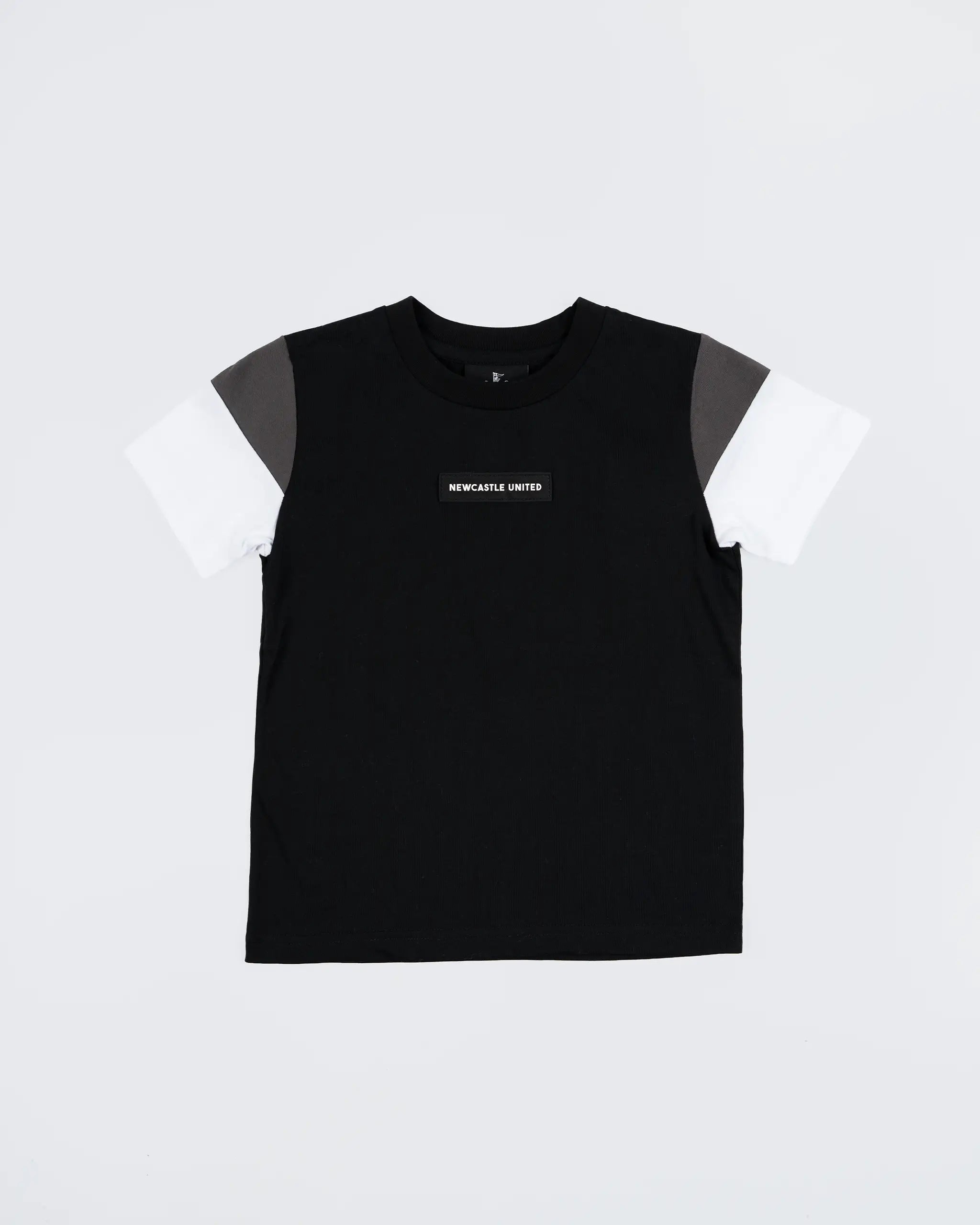 Newcastle United Kids' Black Colour Block T-Shirt