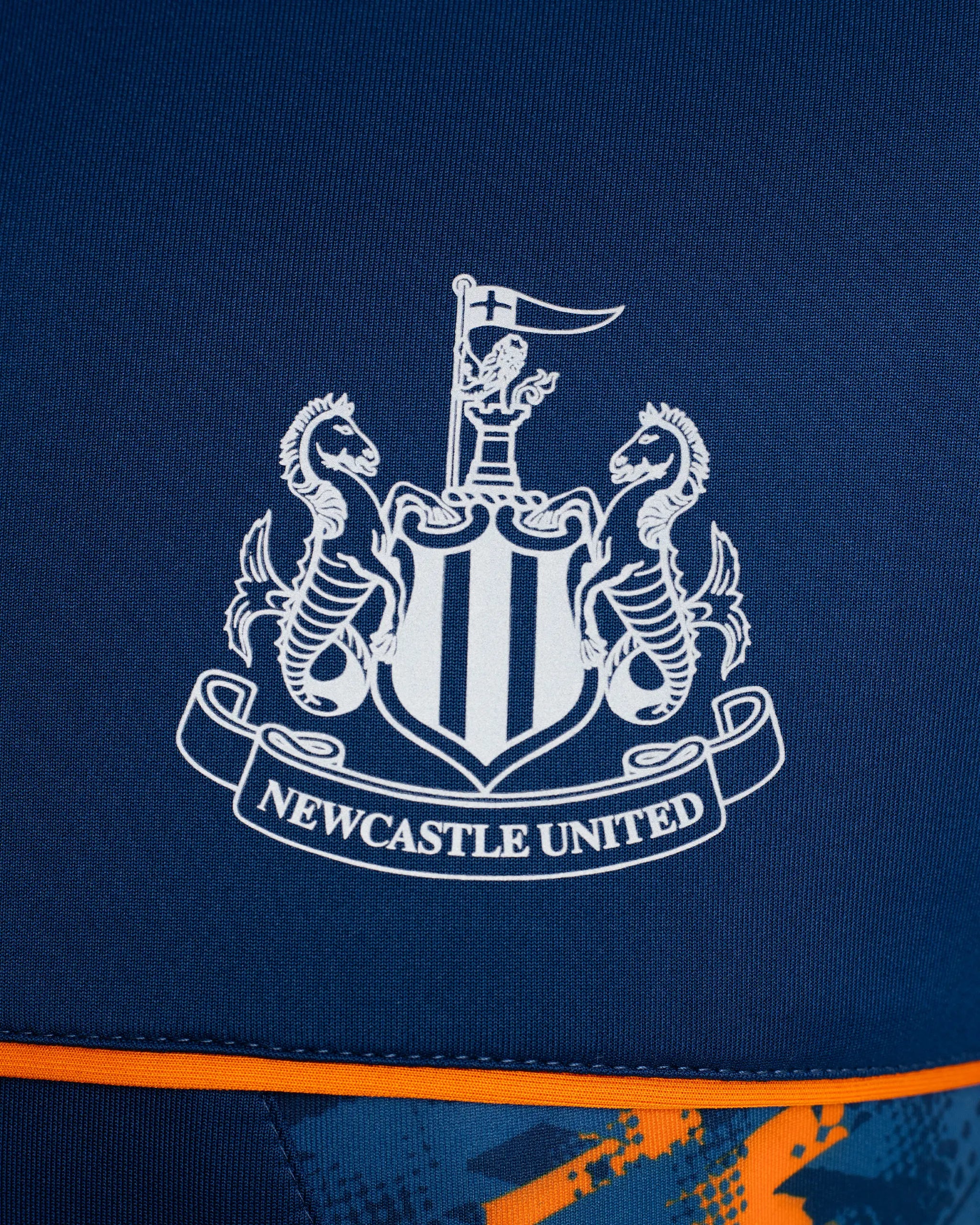 Newcastle United Men's Navy & Orange Panel Hoodie