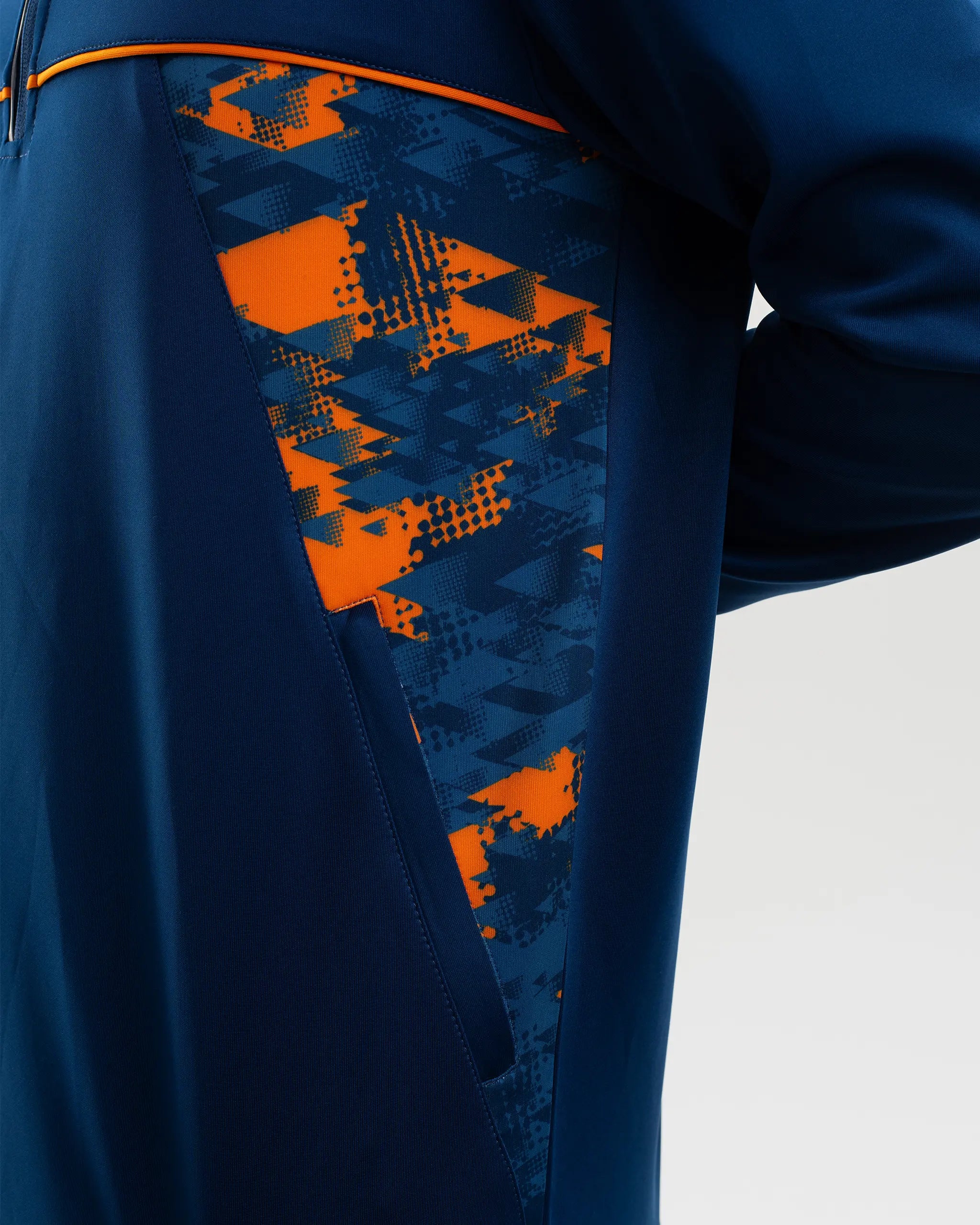 Newcastle United Men's Navy & Orange Panel Hoodie