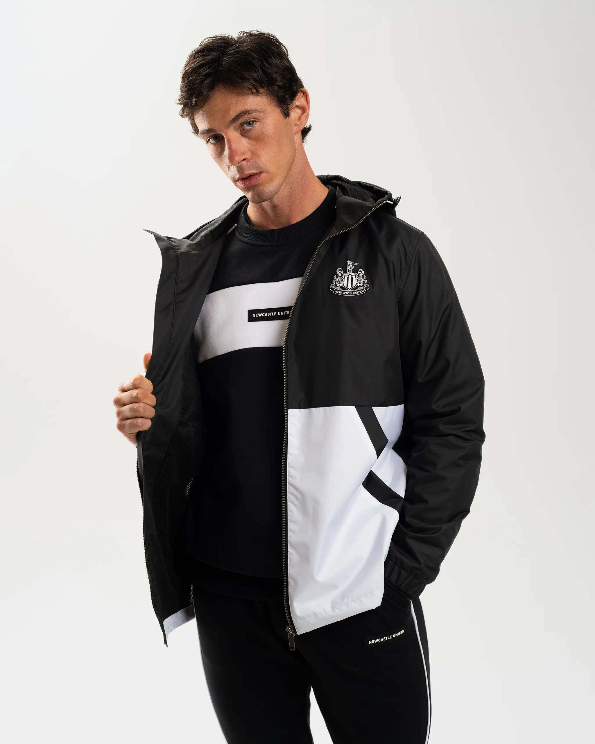 Newcastle United Men's Colour Block Shower Jacket