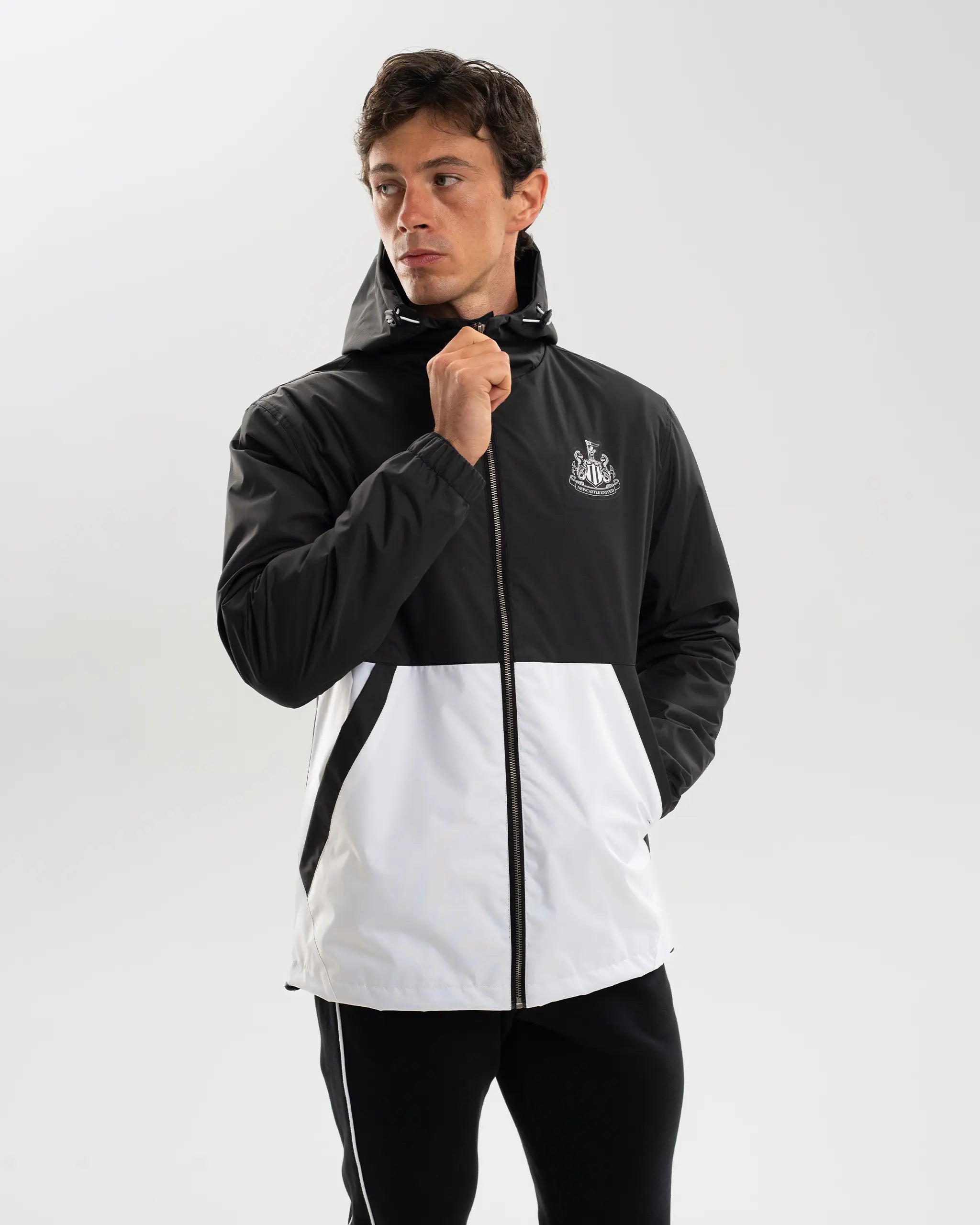 Newcastle United Men's Colour Block Shower Jacket