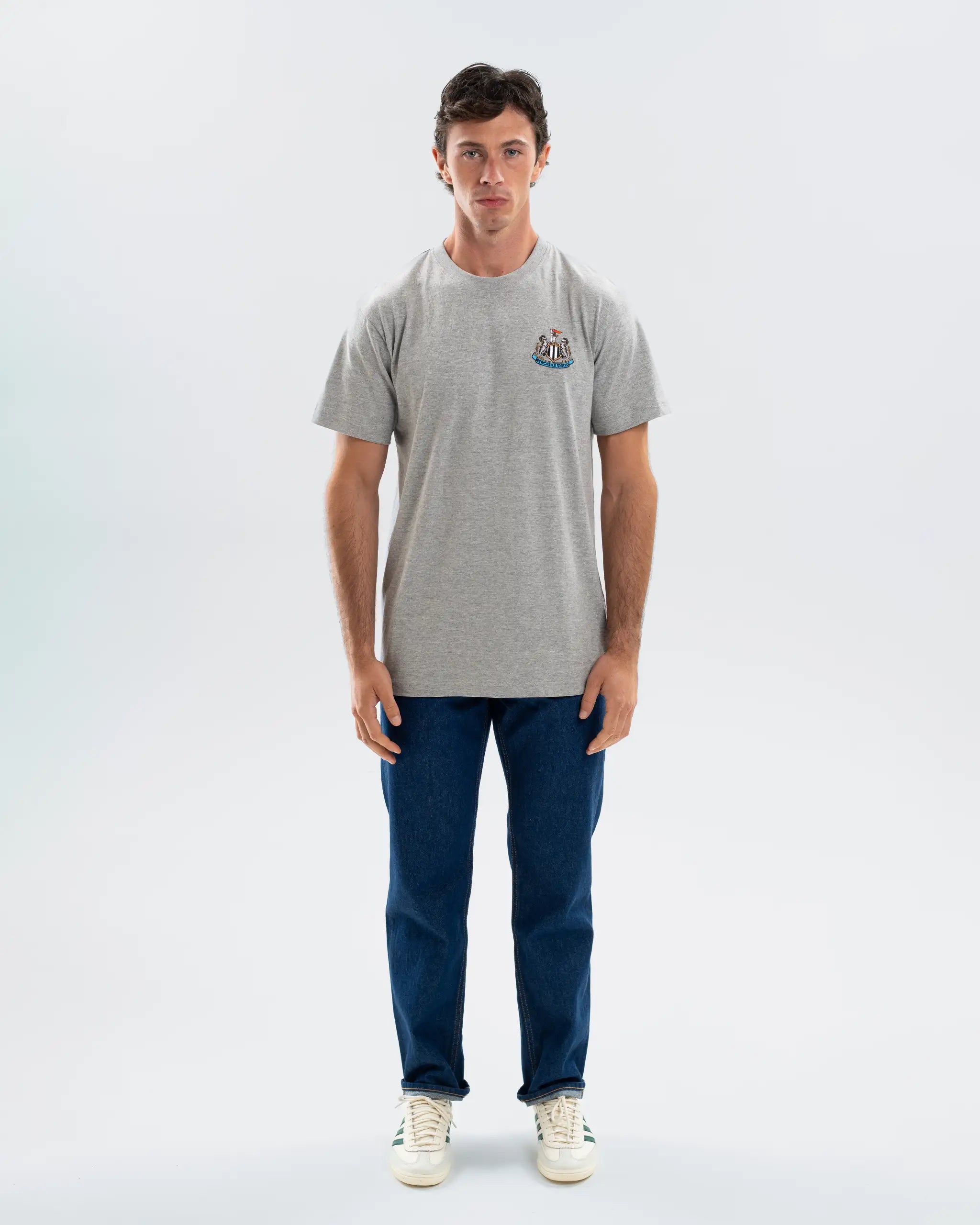 Newcastle United Men's Essentials Range Grey T-Shirt