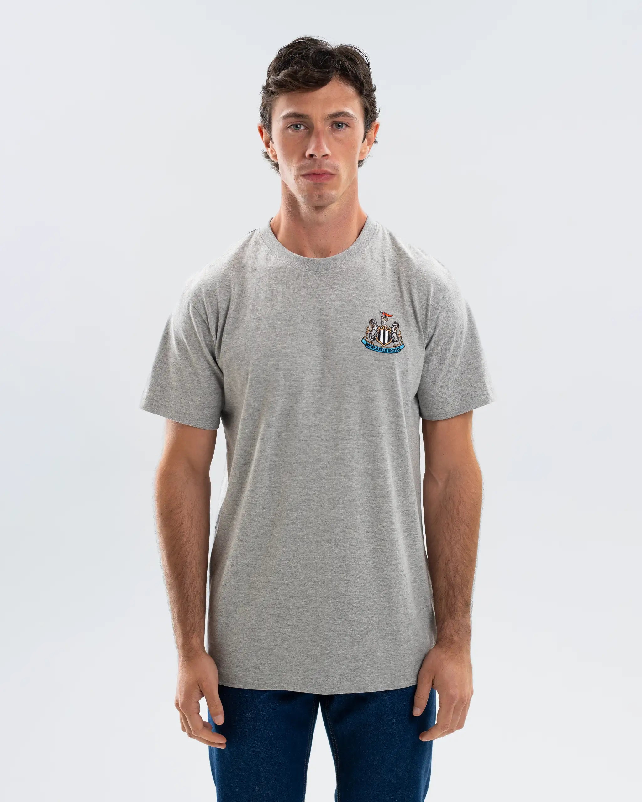 Newcastle United Men's Essentials Range Grey T-Shirt