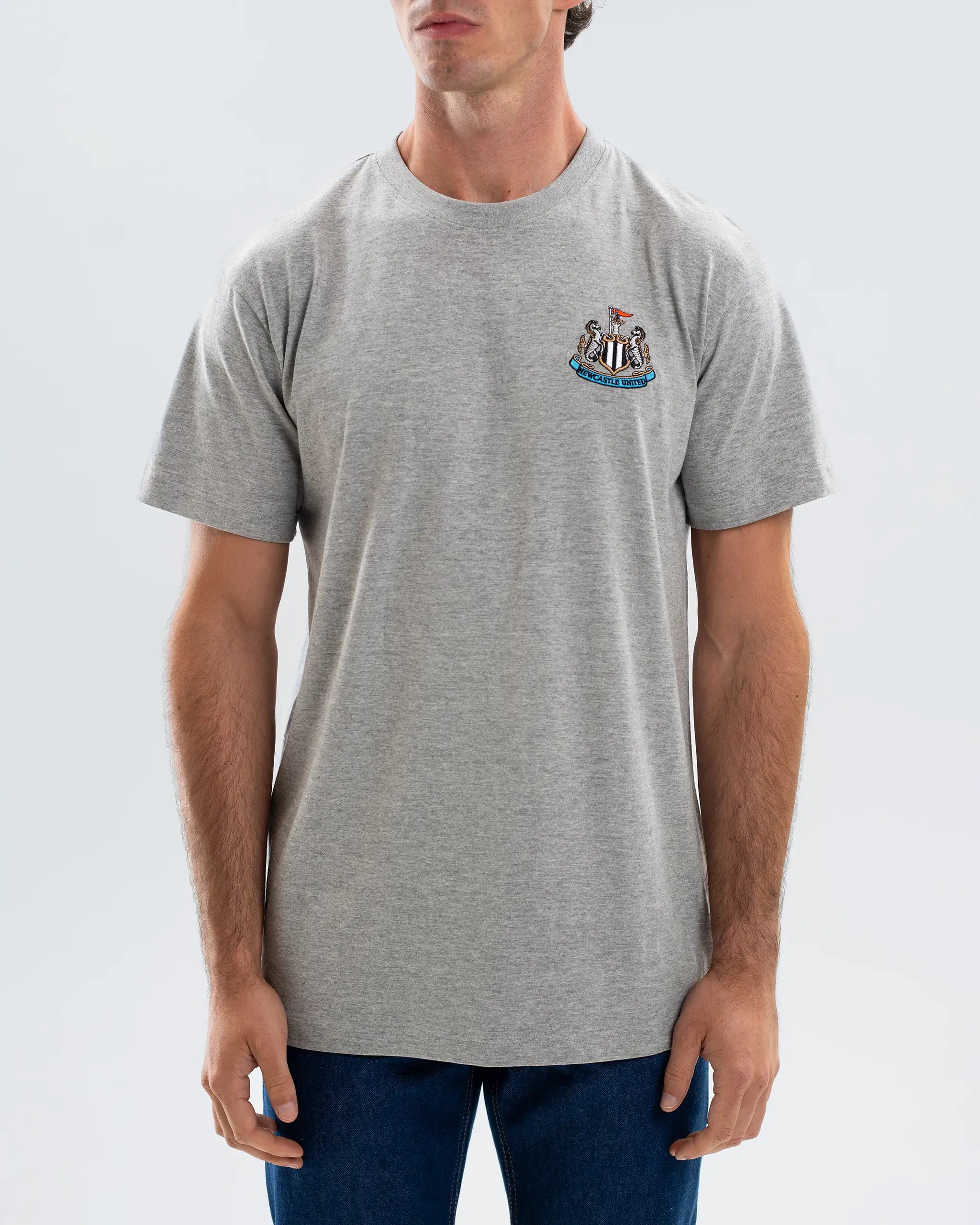 Newcastle United Men's Essentials Range Grey T-Shirt