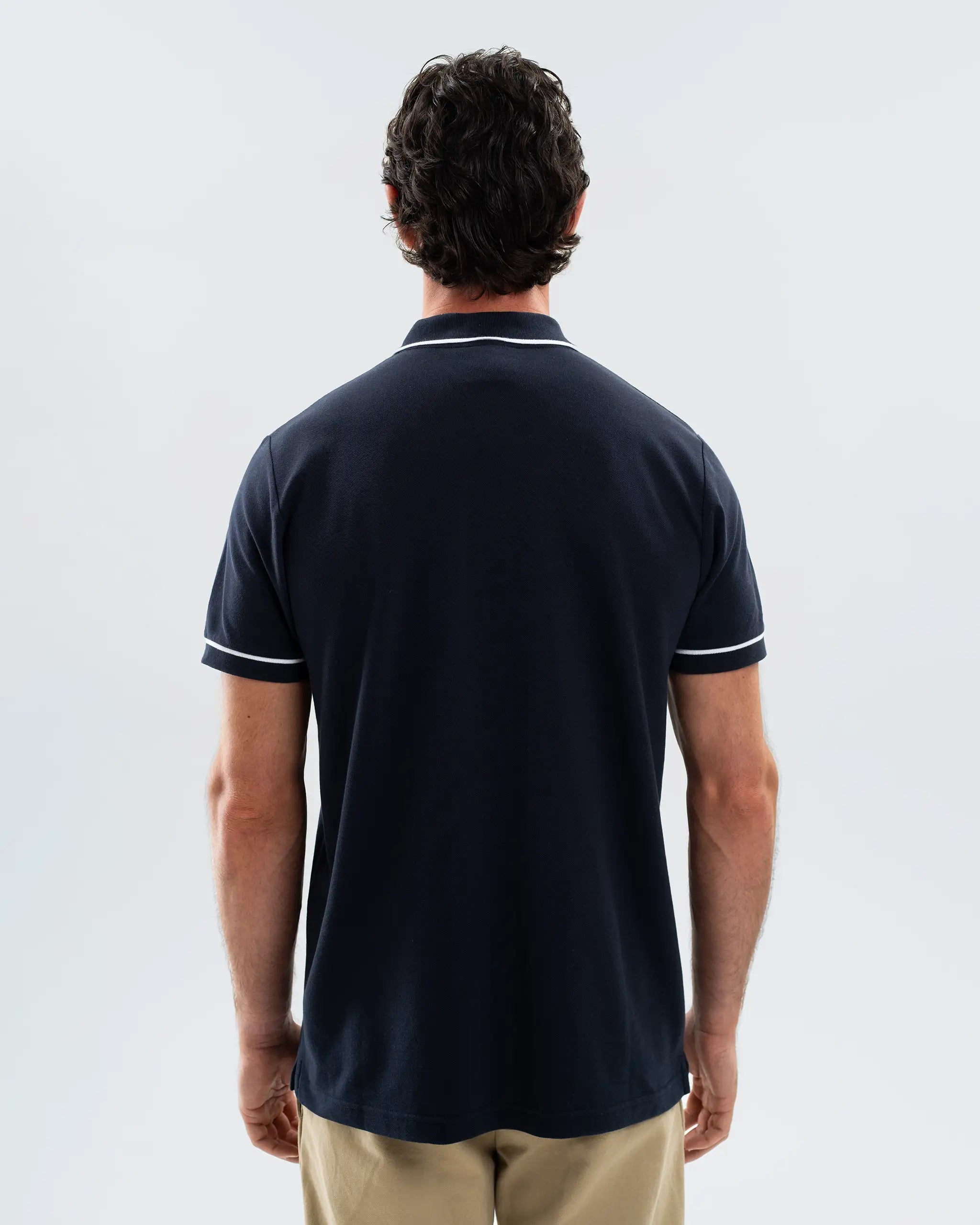 Newcastle United Men's Essentials Range Navy Polo Shirt