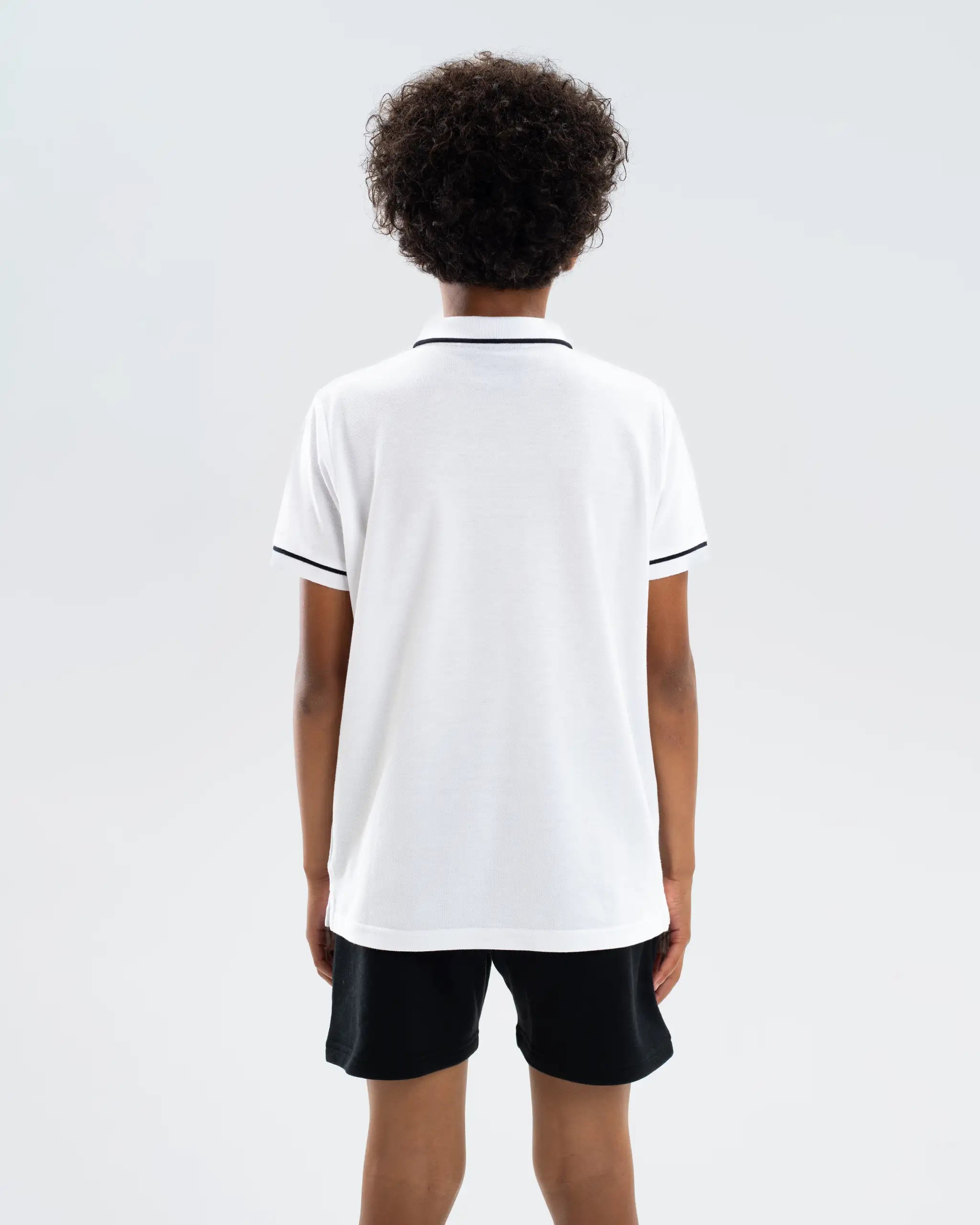 Newcastle United Kids' Essentials Range White Polo Shirt