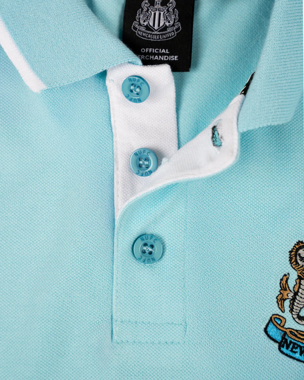 Newcastle United Kids' Essentials Range Blue Polo Shirt