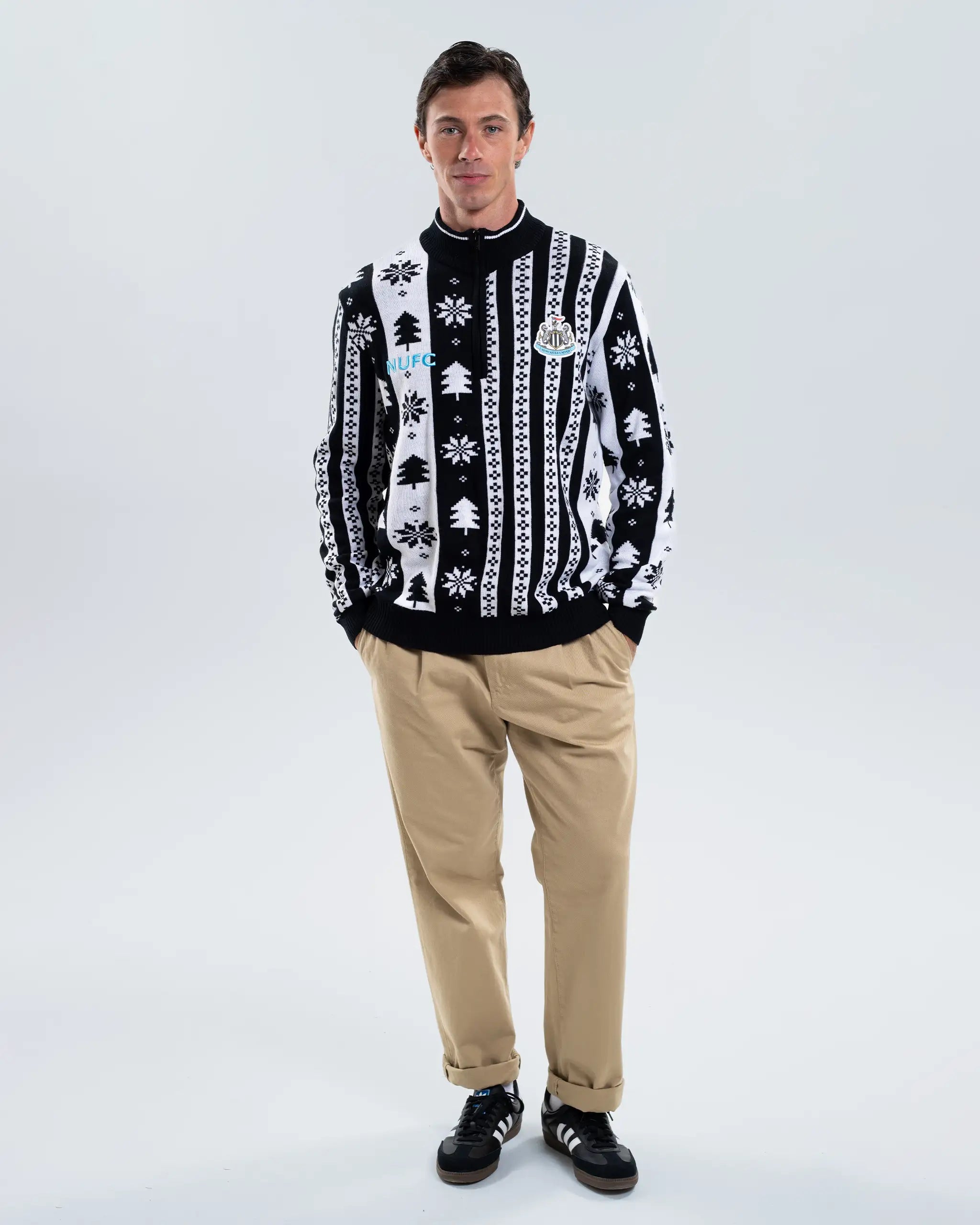 Newcastle United Christmas 2025 1/4 Zip Jumper