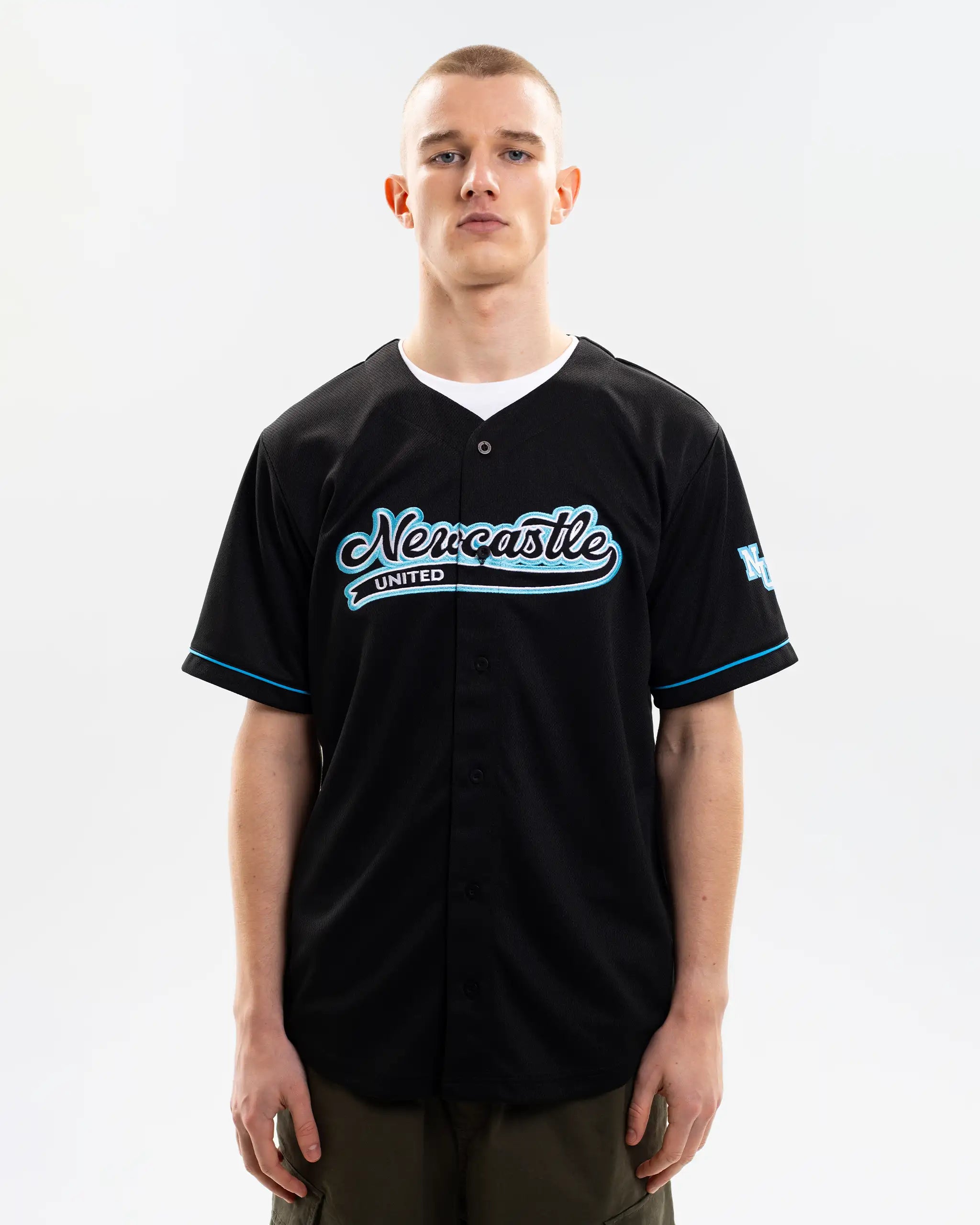 Newcastle United Men's Black Baseball Jersey
