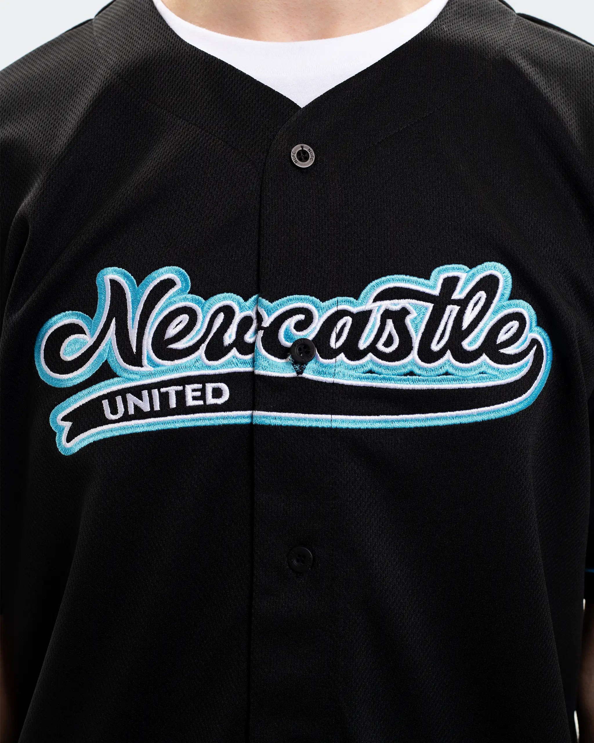 Newcastle United Men's Black Baseball Jersey