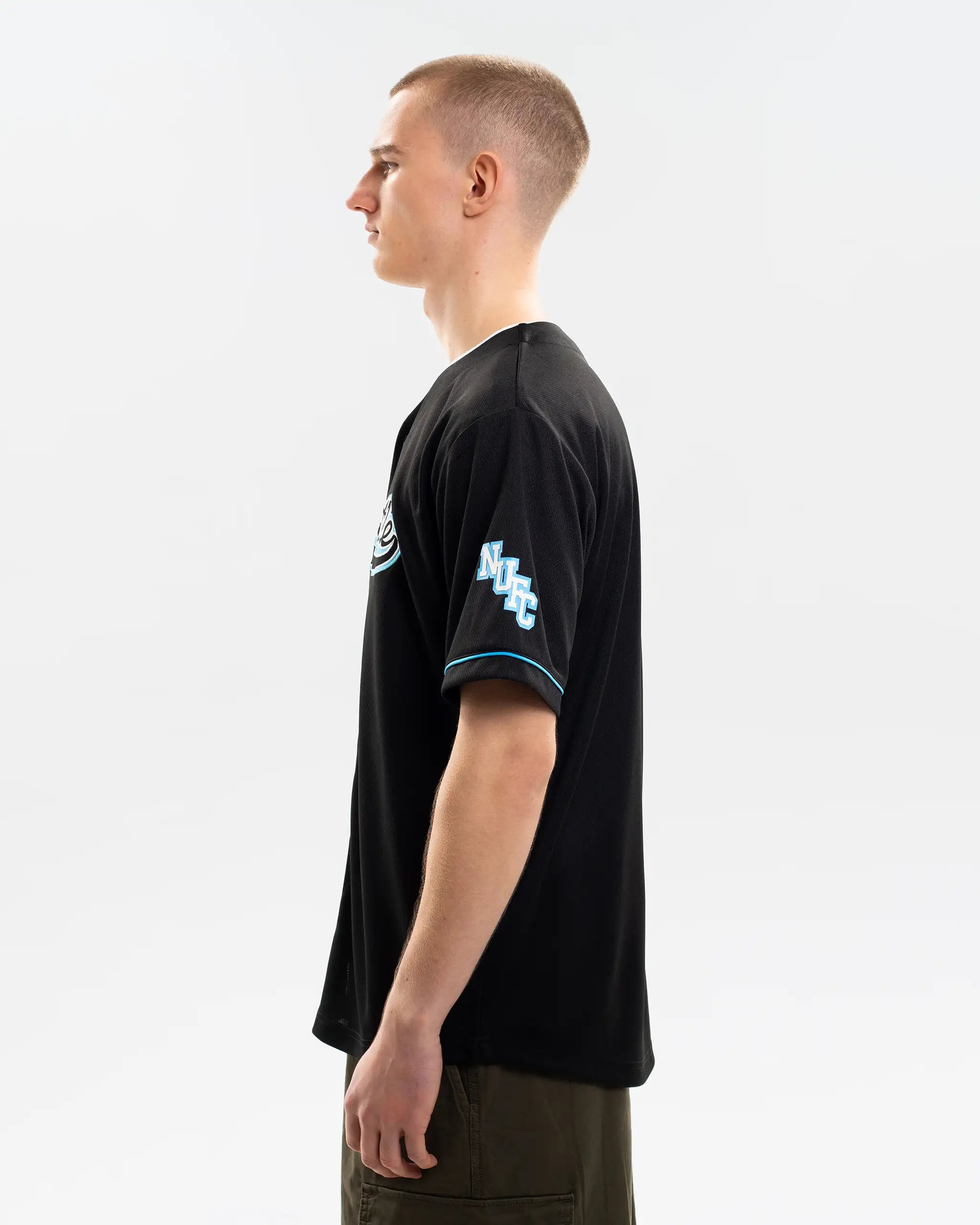 Newcastle United Men's Black Baseball Jersey