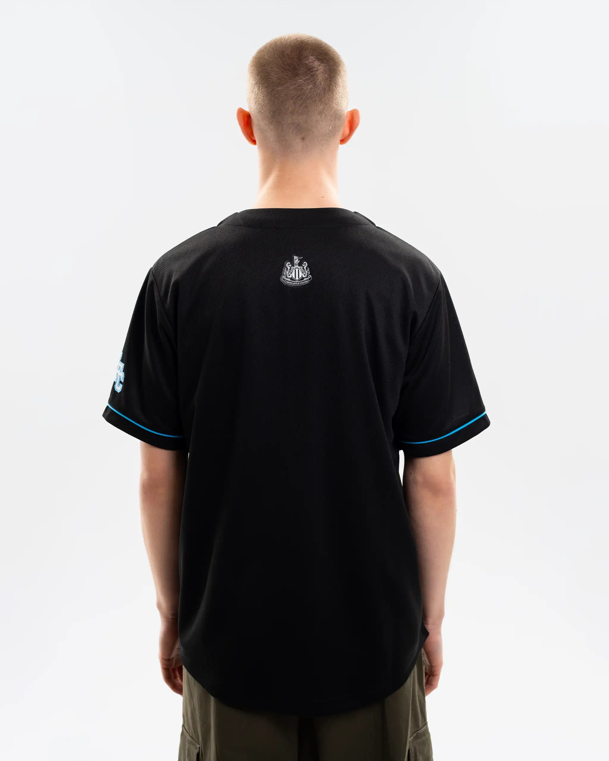 Newcastle United Men's Black Baseball Jersey