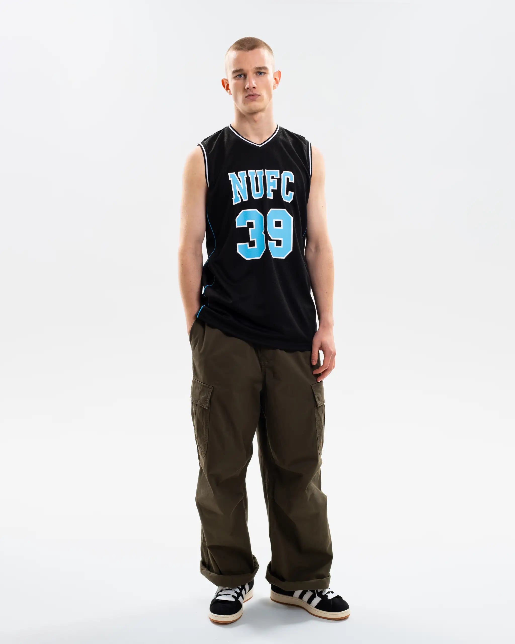 Newcastle United Men's Black Basketball Vest