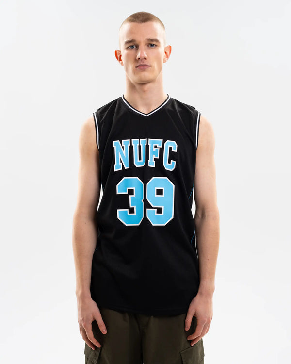 Newcastle United Men's Black Basketball Vest