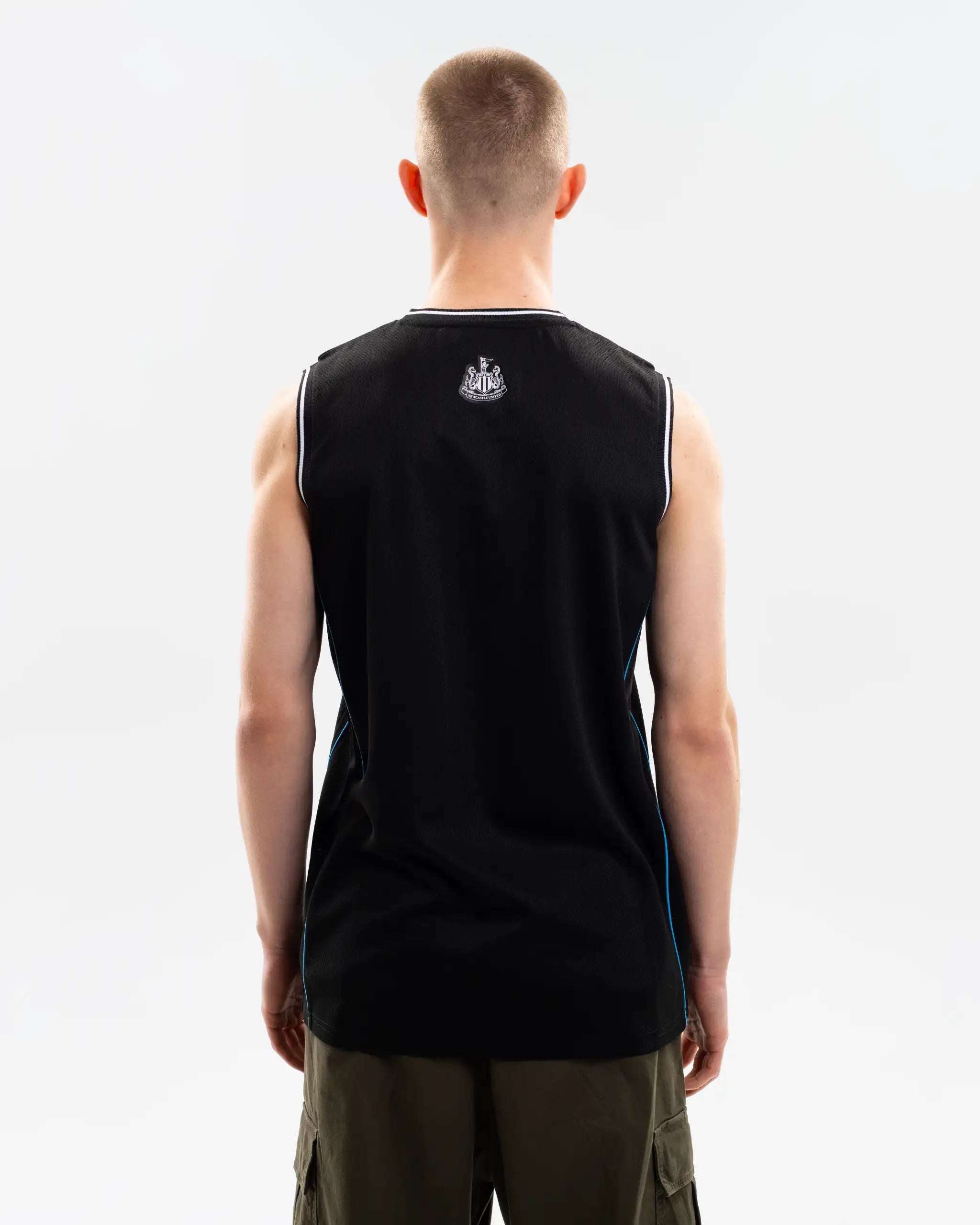 Newcastle United Men's Black Basketball Vest