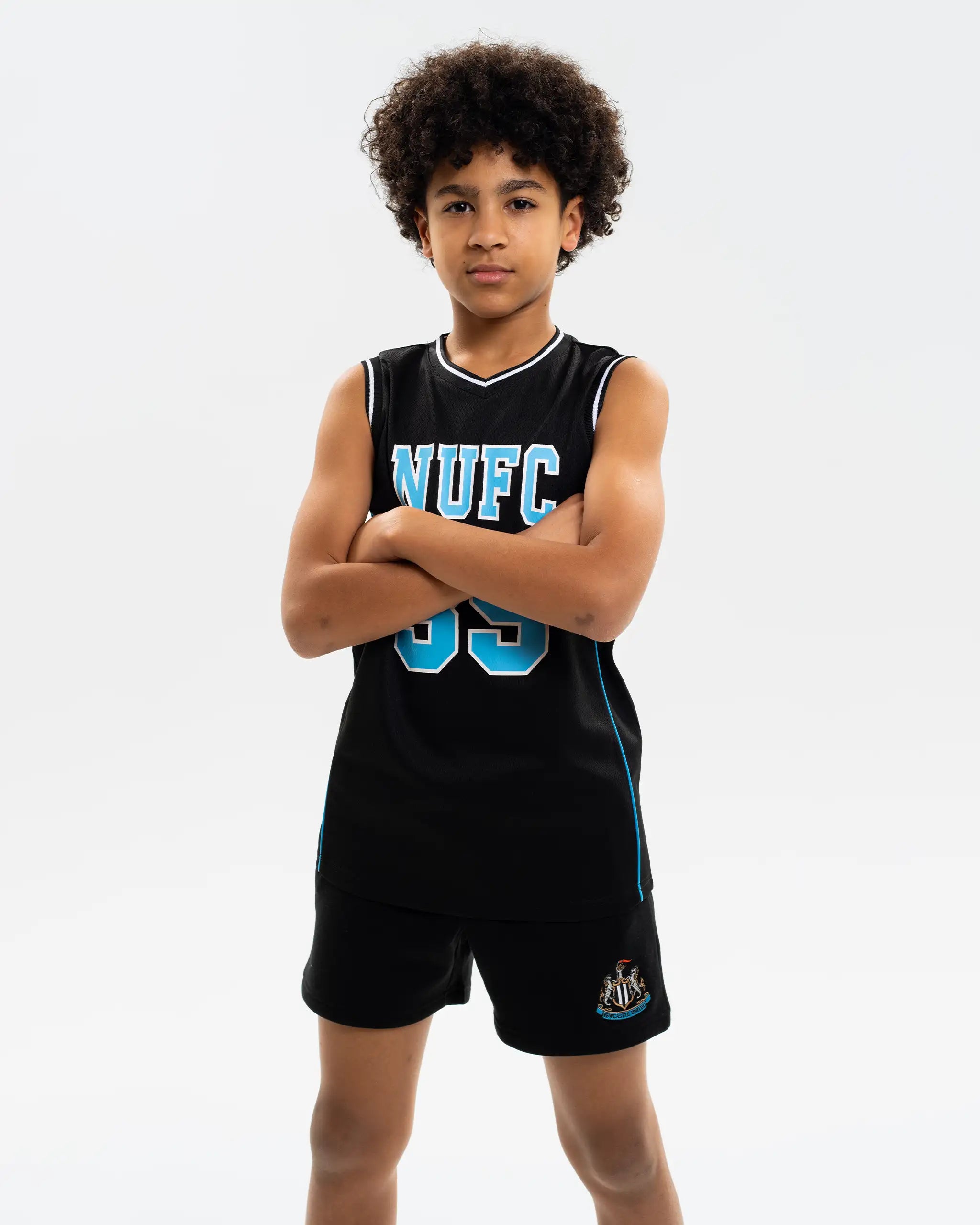 Newcastle United Kids' Black Basketball Vest