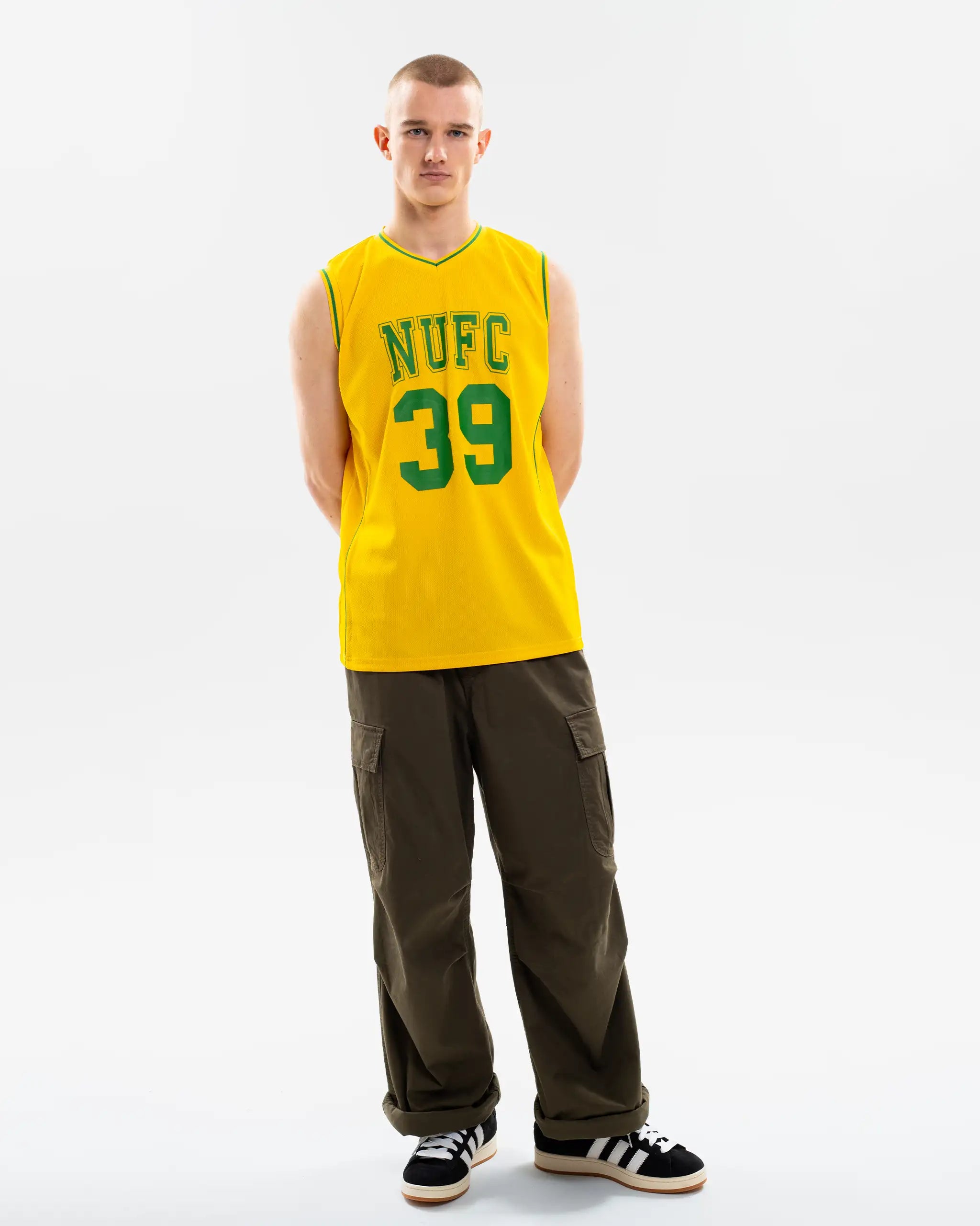 Newcastle United Men's Yellow Basketball Vest