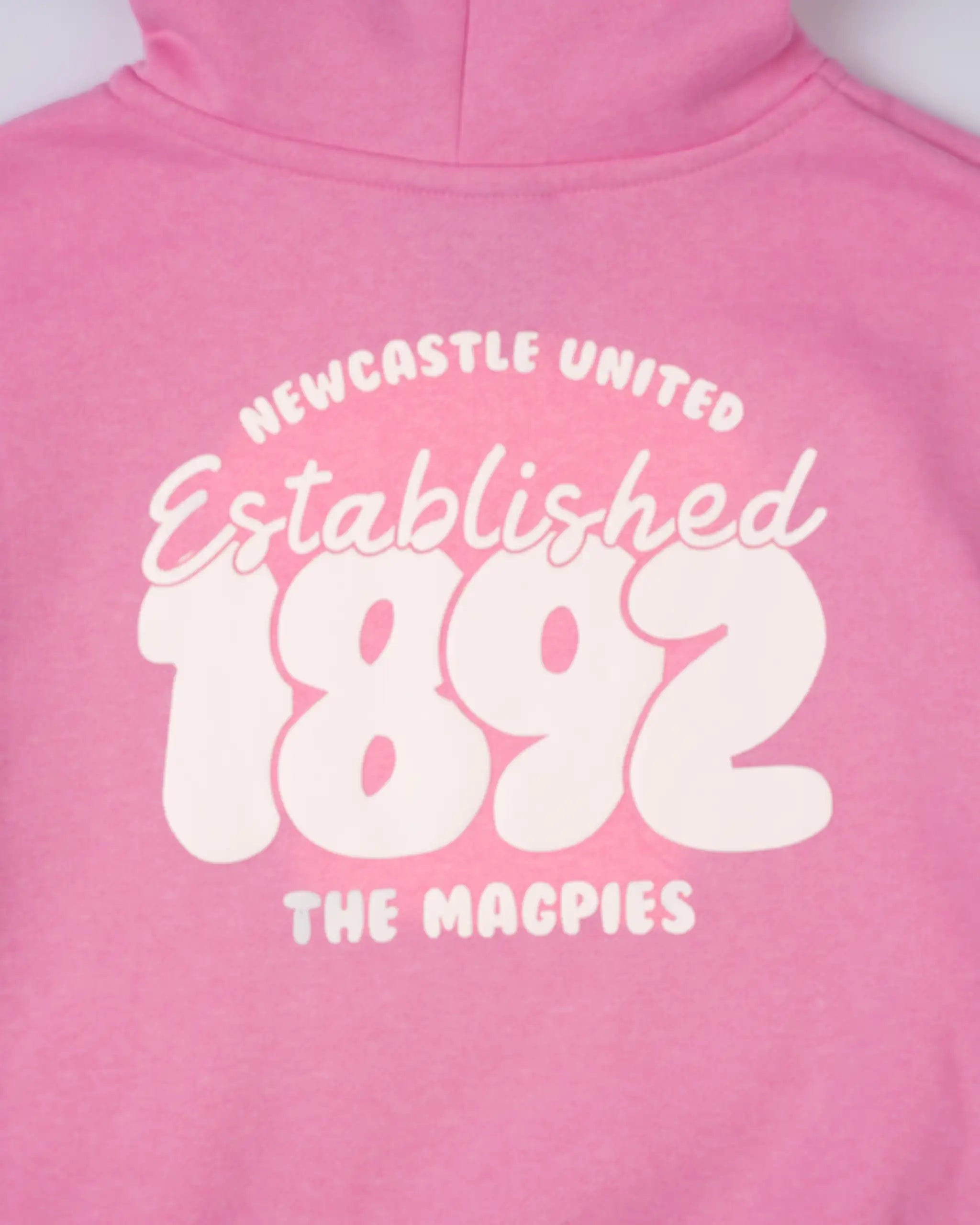 Newcastle United Girl's 1892 Pink Oversized Hoodie